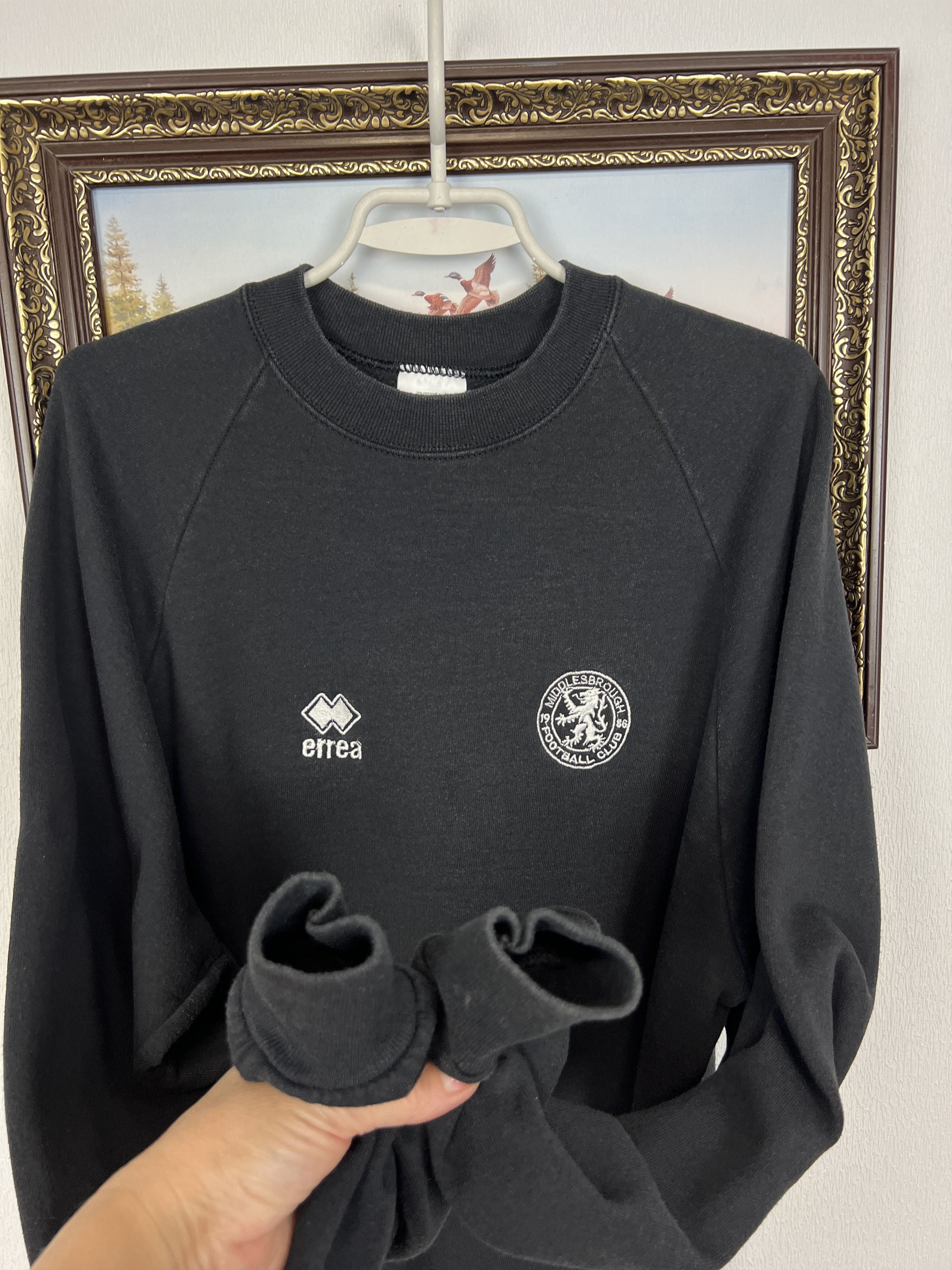 Errea Vintage 90's Middlesbrough Boro Football Sweatshirt Size US XL / EU 56 / 4 - 4 Thumbnail