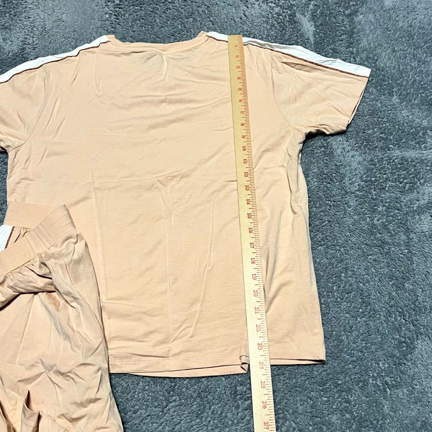 Vintage NACHILA Pajamas Womens Medium Bamboo Short Sleeve Shorts Pajama Set Orange M Womens Pajama Set Size 32" / US 10 / IT 46 - 5 Thumbnail