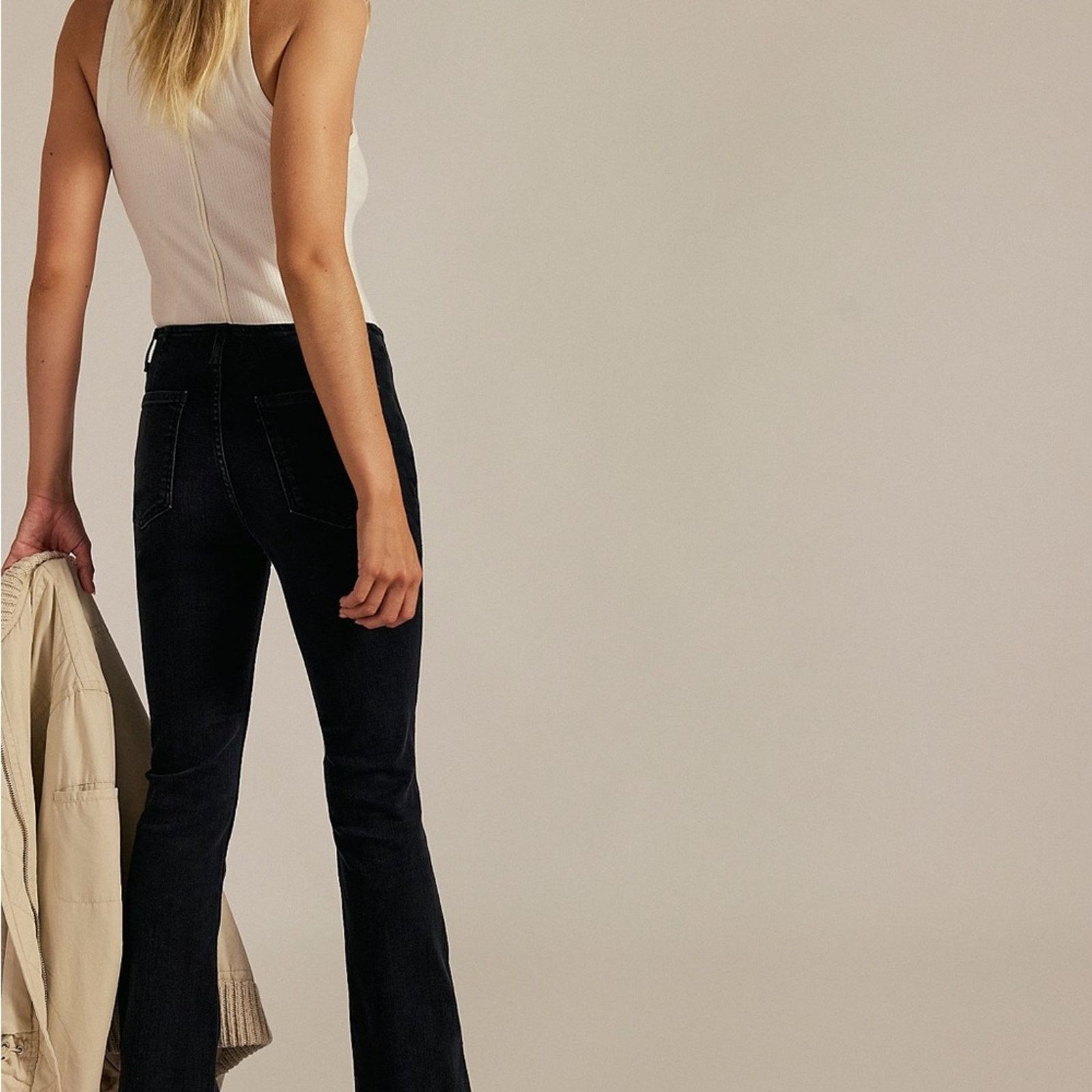 Free People Free People We The Free Slit Slim Flare Jeans Womens 26 Size 26" / US 2 / IT 38 - 3 Thumbnail