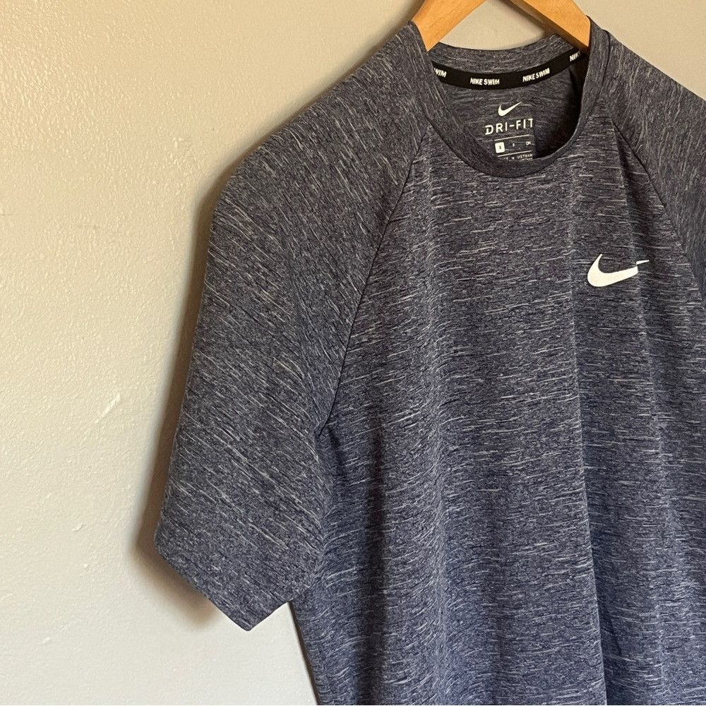 Nike Nike Men's Dri-FIT UPF 40+ Swim Tee (Small, Blue Grey Size US S / EU 44-46 / 1 - 3 Thumbnail