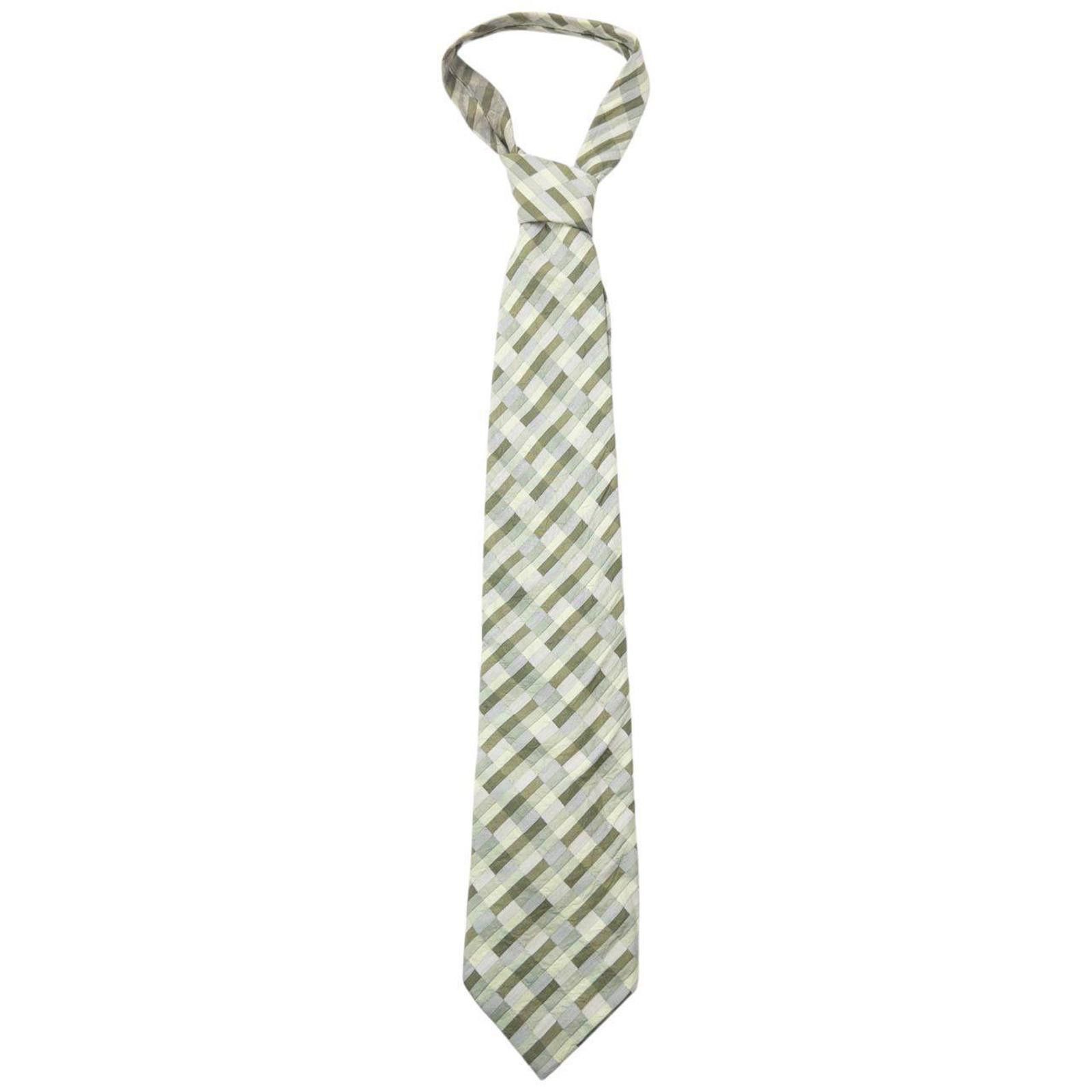 Issey Miyake Vintage 90s Issey Miyake Pattern Silk Tie Size ONE SIZE - 1 Thumbnail