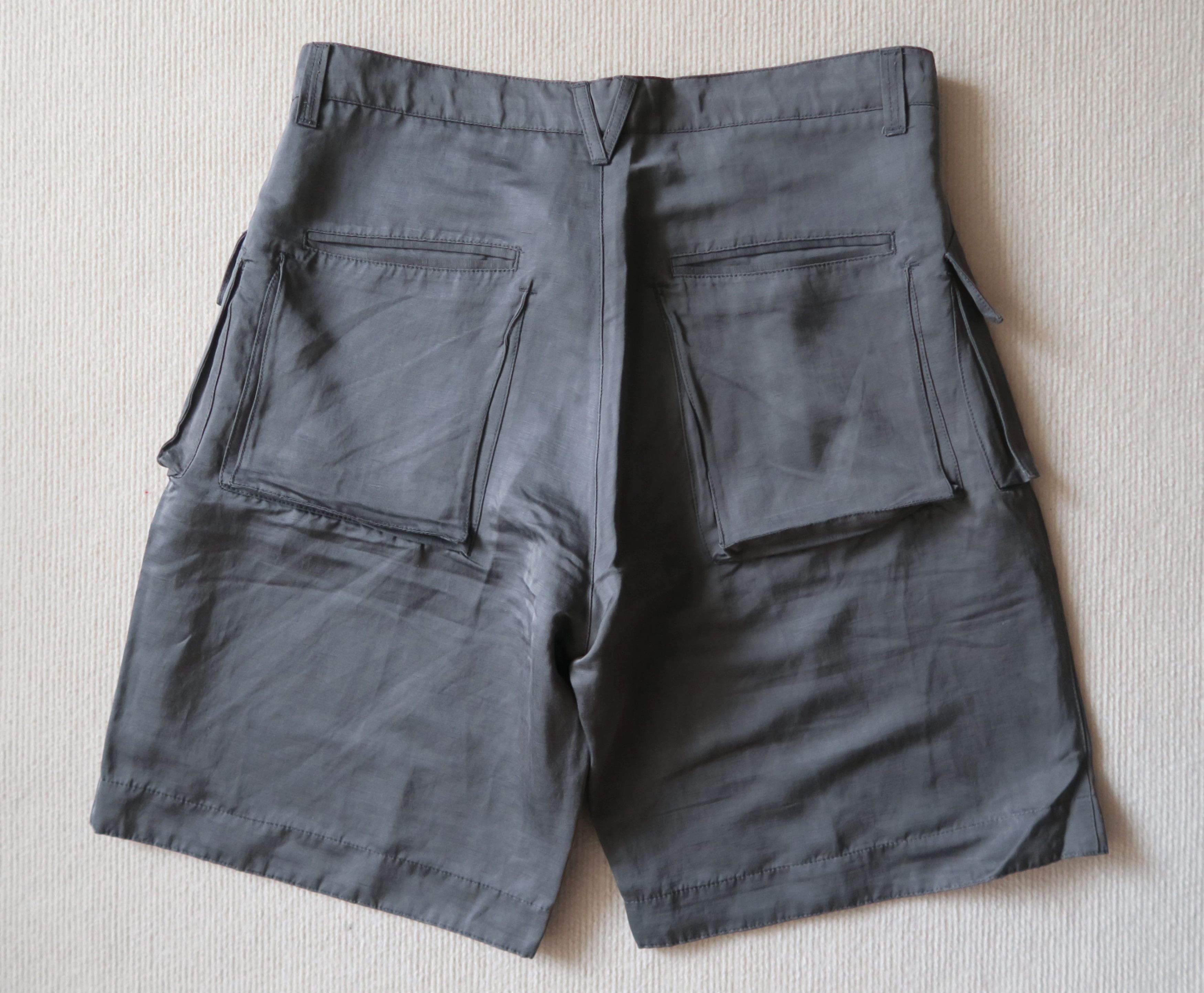 Versace Versace Coated Linen Blend Shorts Size US 36 / EU 52 - 6 Thumbnail