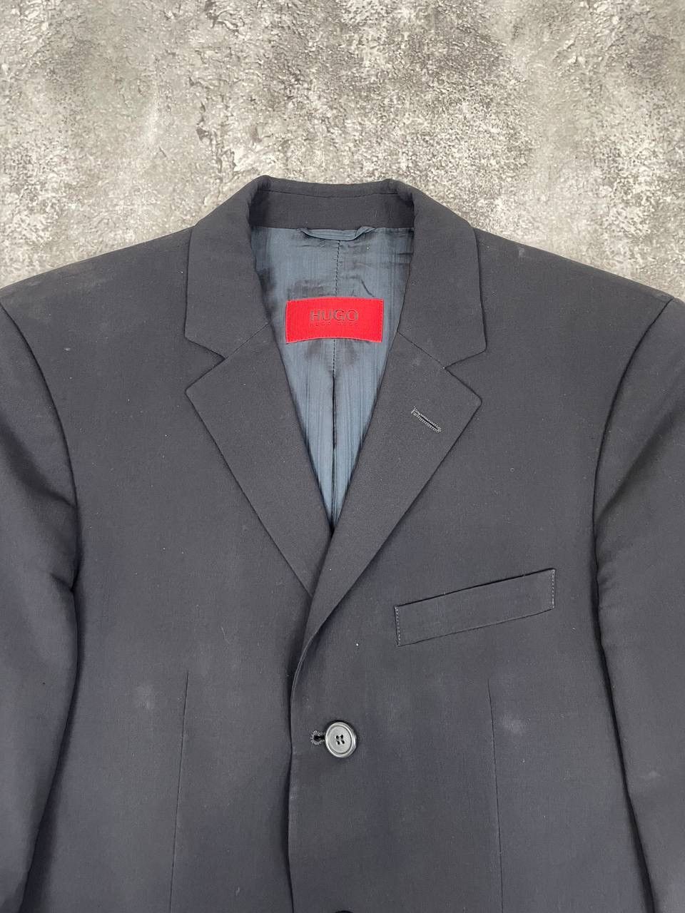 Hugo Boss Hugo Boss Men Suit Set Blazer Trousers Black Classic Formal Size 44S - 3 Thumbnail