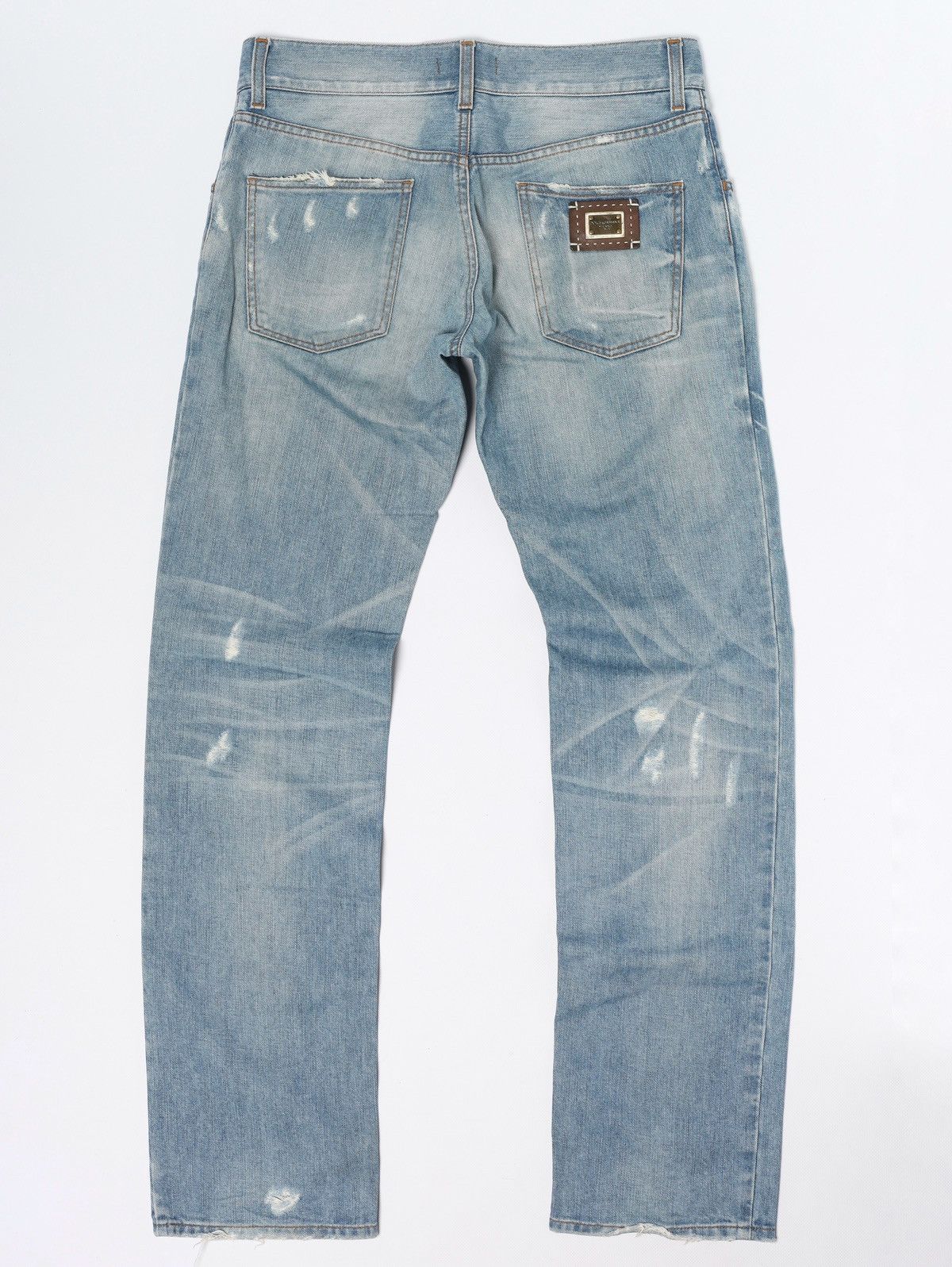 Dolce & Gabbana Dolce Gabbana Jeans Denim Pants Distressed Fade Metal Logo Size US 30 / EU 46 - 2 Thumbnail