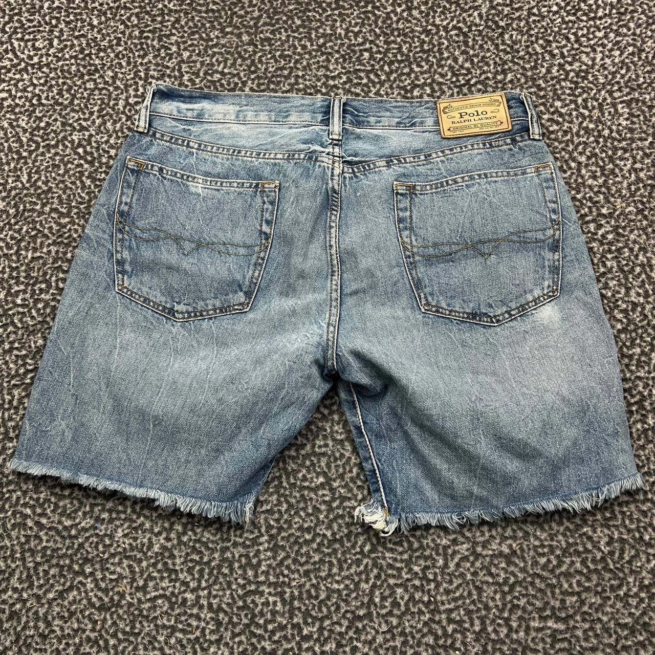 Polo Ralph Lauren Polo Ralph Lauren Jeans 34 Denim Faded Pockets Cut Off Size 34" / US 12 / IT 48 - 2 Thumbnail