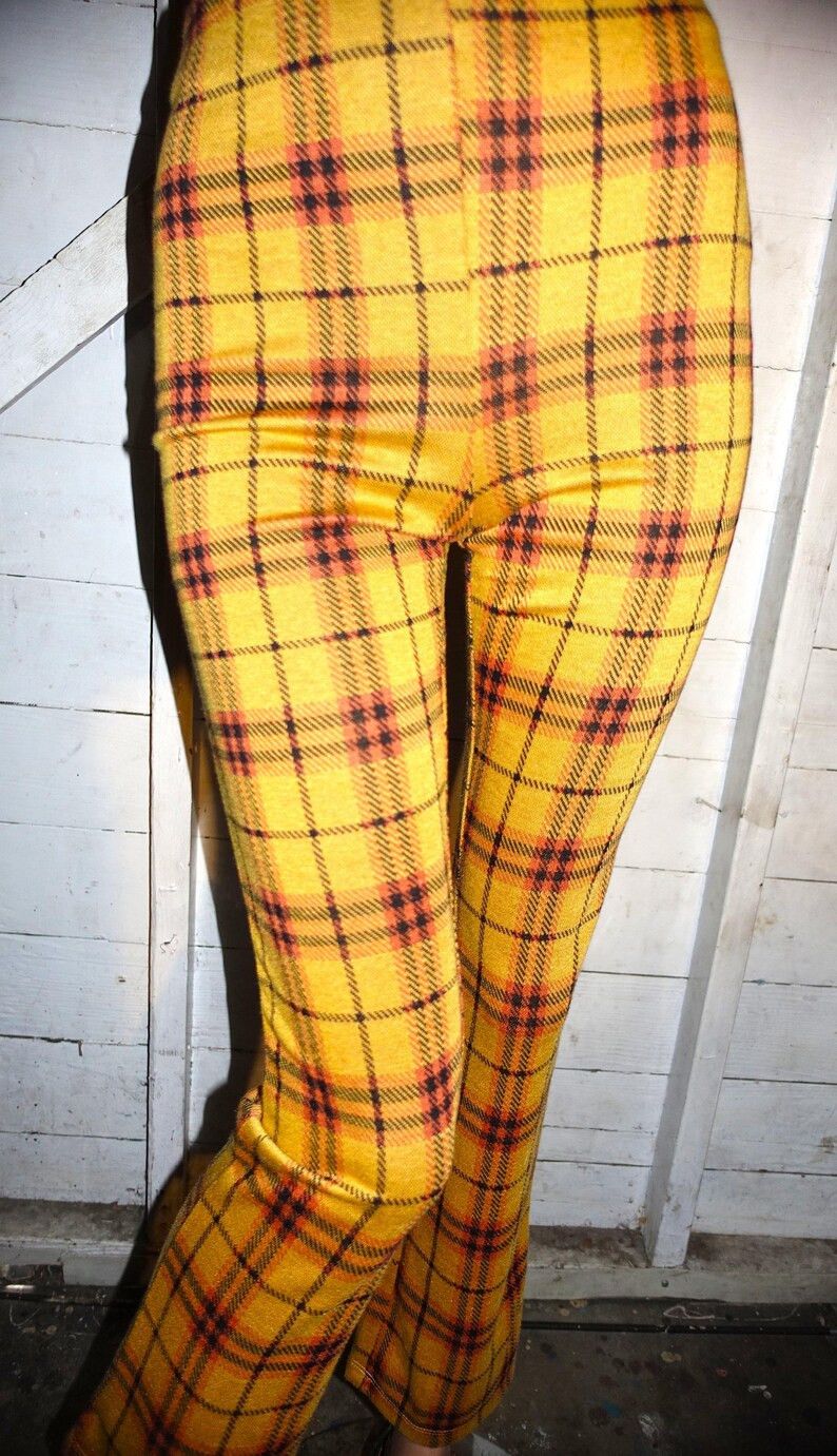 Urban Outfitters Urban Outfitters Mustard Plaid Pants XS Size 22" - 2 Thumbnail
