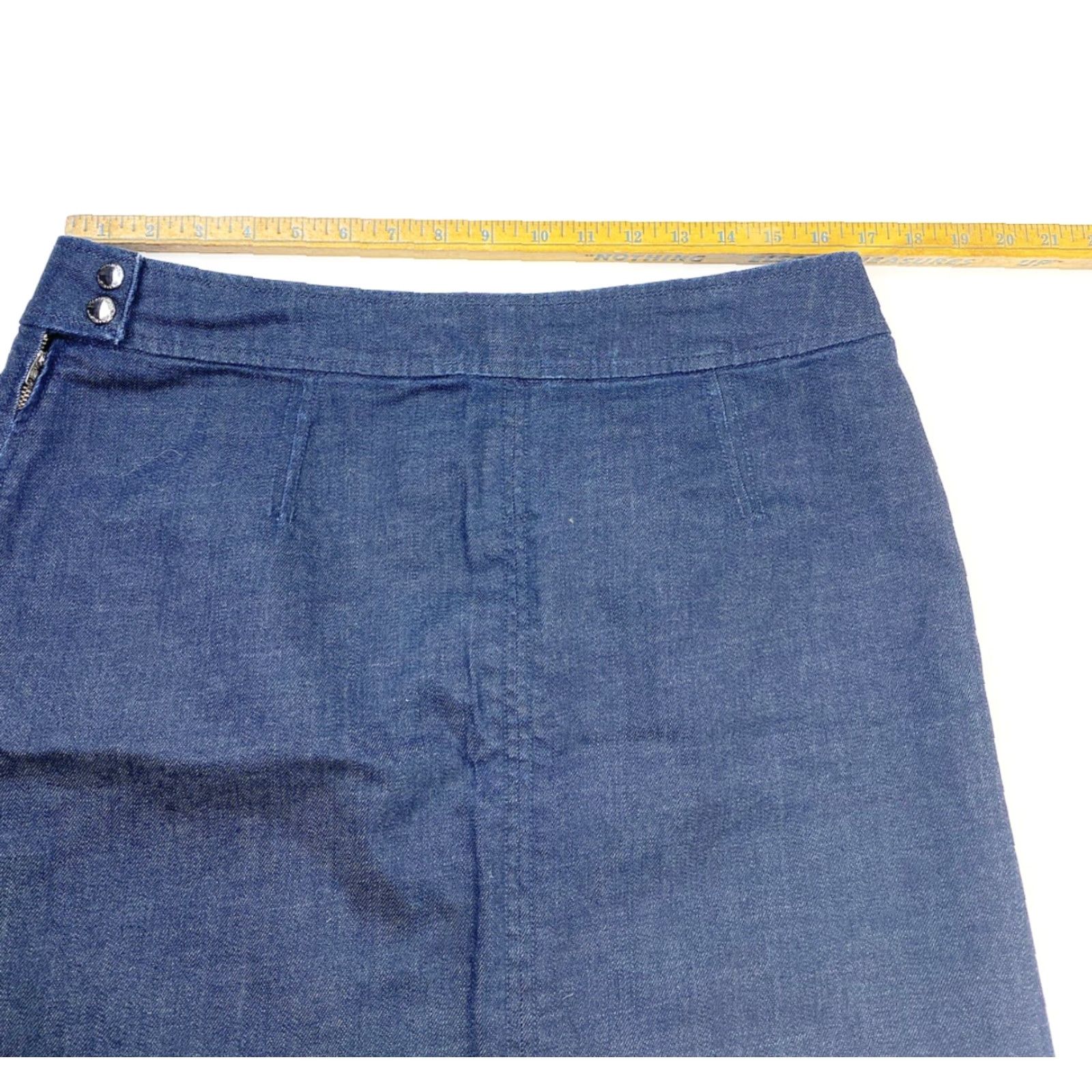 Denime Martin Osa Pencil Skirt Women’s 14 Dark Blue Denim Pencil Skirt Women’s 14 Dark Blue Denim Size 36" / US 14 / IT 50 - 7 Thumbnail