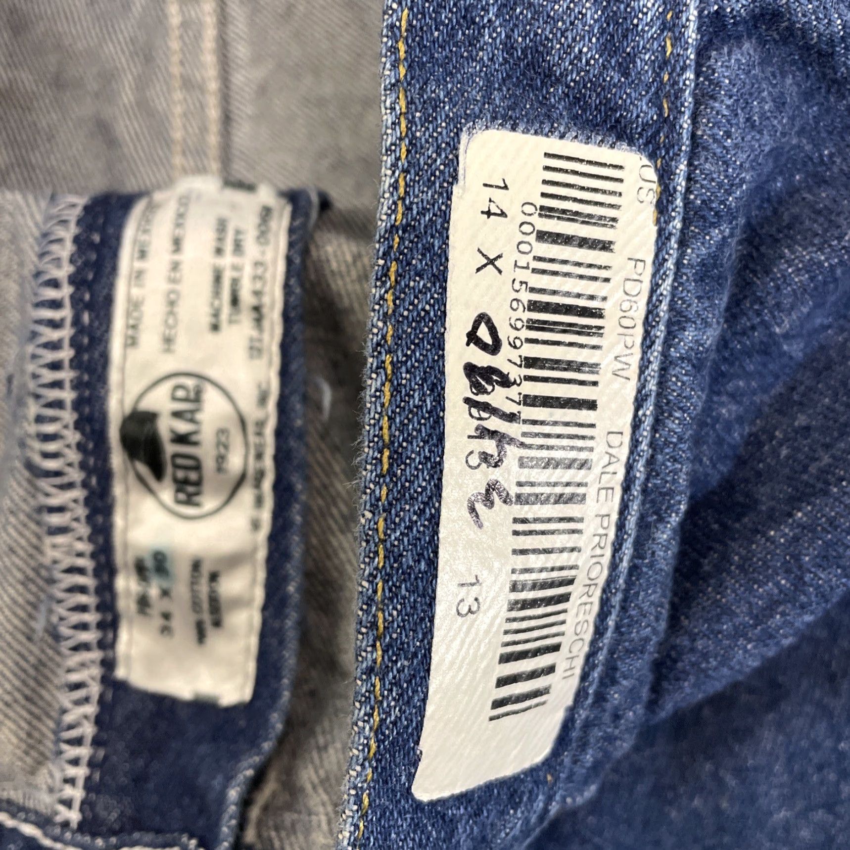 Red Kap Red Kap Jeans Men's 34x30 Blue Denim Mid Rise Straight Workwear Classic Size US 34 / EU 50 - 3 Thumbnail