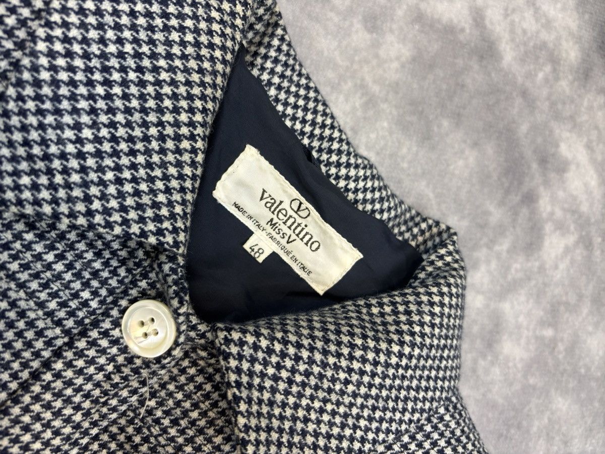RED Valentino × Valentino Valentino Coat Black and White checker 80s Vintage Italy Size XL / US 12-14 / IT 48-50 - 4 Thumbnail