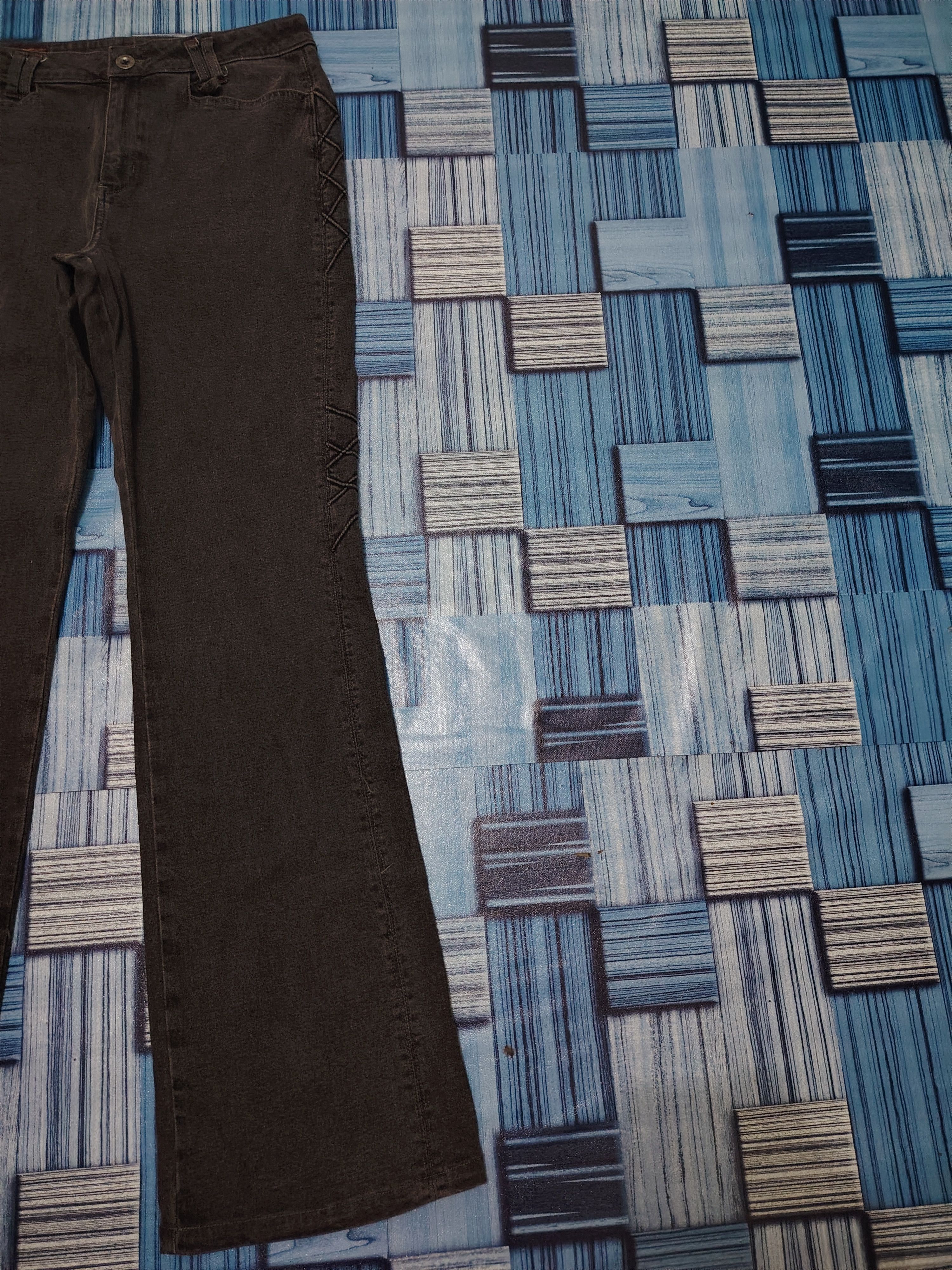 If Six Was Nine × Japanese Brand 💥Insane💥 comme ca comme ci stretch pants jeans bootcut Size US 29 - 5 Thumbnail