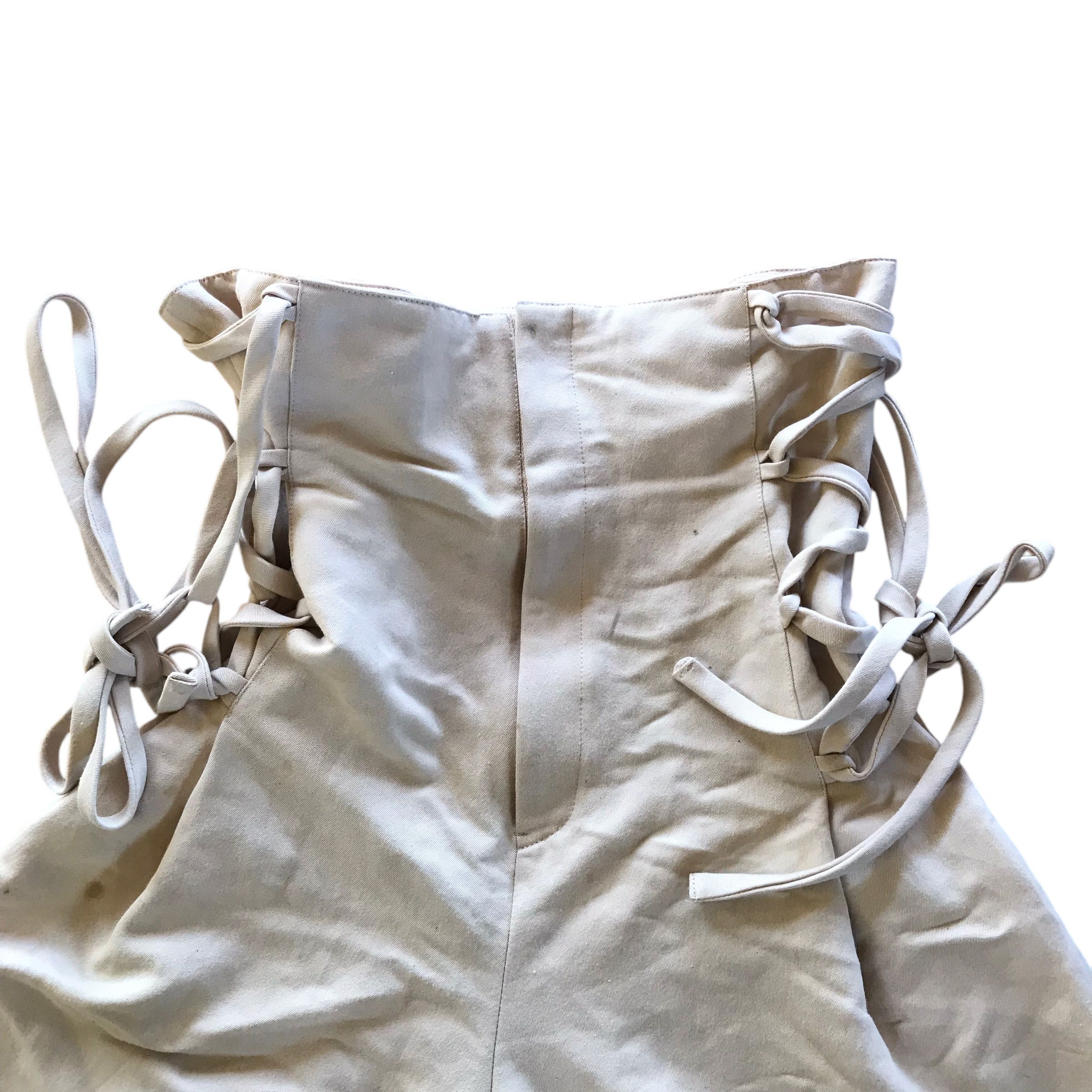 Issey Miyake RARE 90s ISSEY MIYAKE High Waist Corset Pants Skirt Size 26" / US 2 / IT 38 - 4 Thumbnail