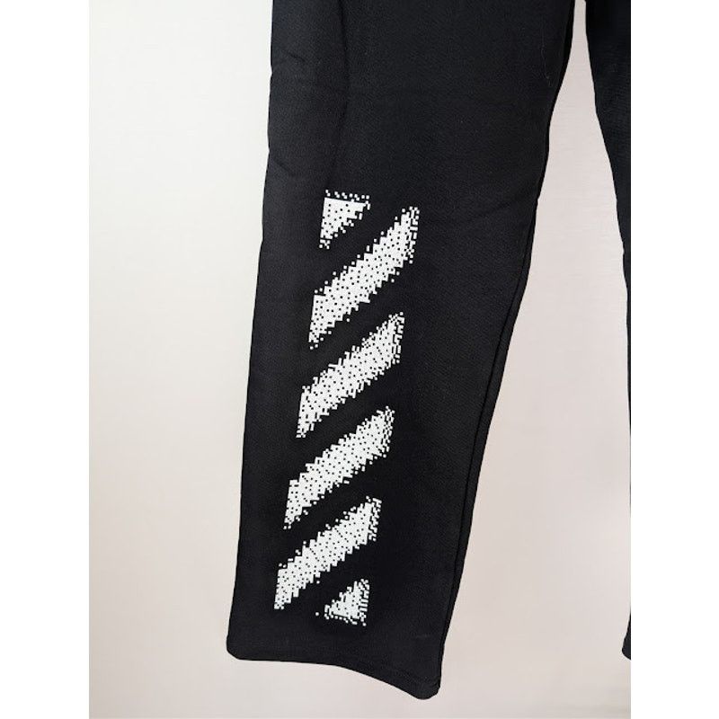 Off-White o1rshd1 Pixel Diag Sweatpants in Black / White Size US 36 / EU 52 - 16 Thumbnail
