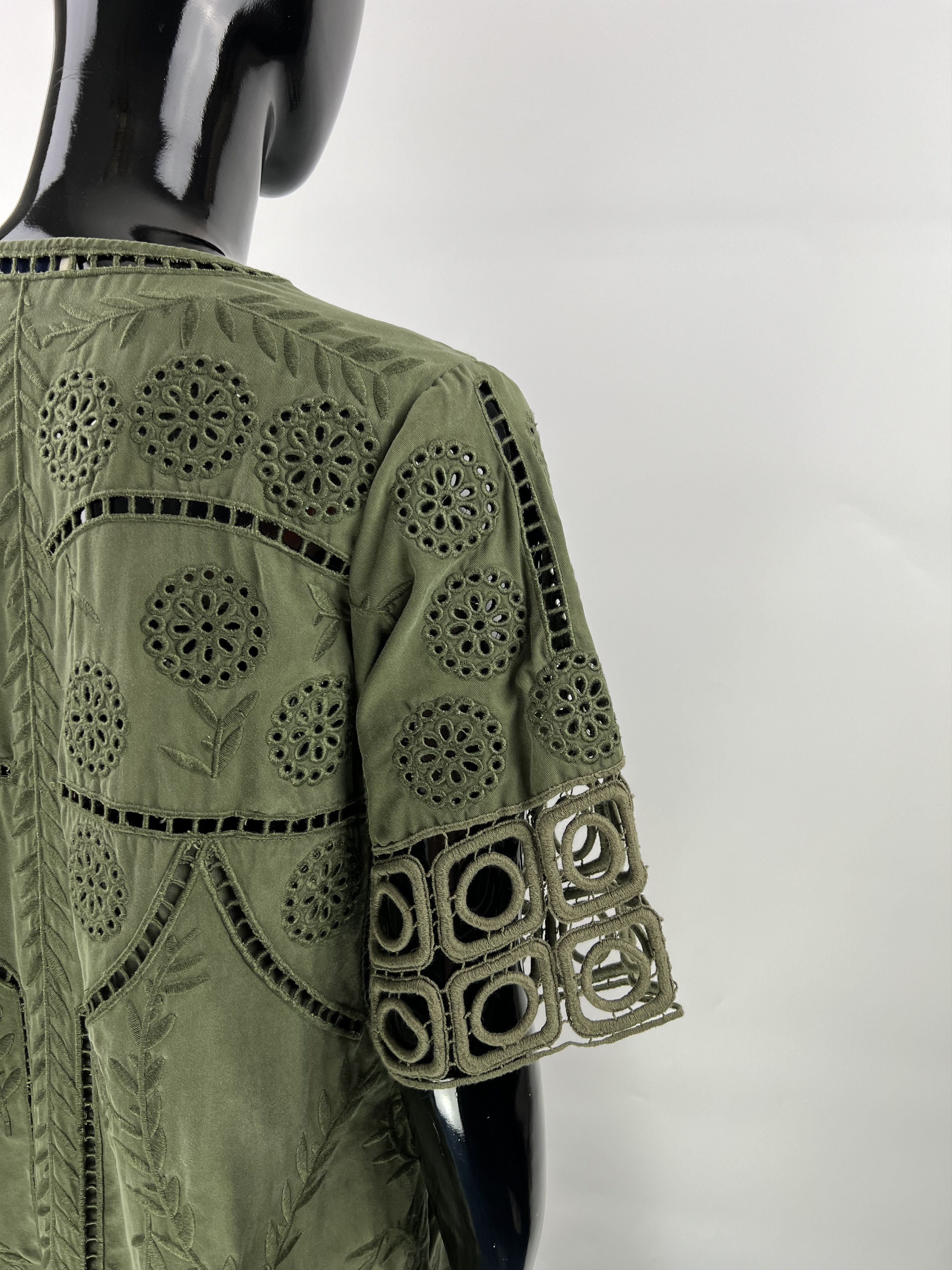 Sea New York Sea New York Green Embroidered Lace Dress Size 2 Size M / US 6-8 / IT 42-44 - 5 Thumbnail