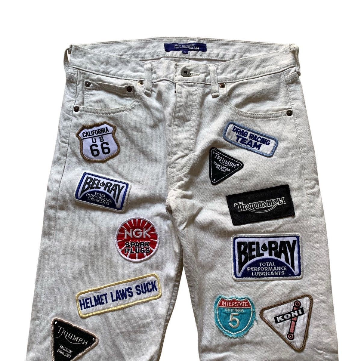 Junya Watanabe AD02 Comme Des Garcons Junya Watanabe Patch Pants Size US 31 - 2 Thumbnail