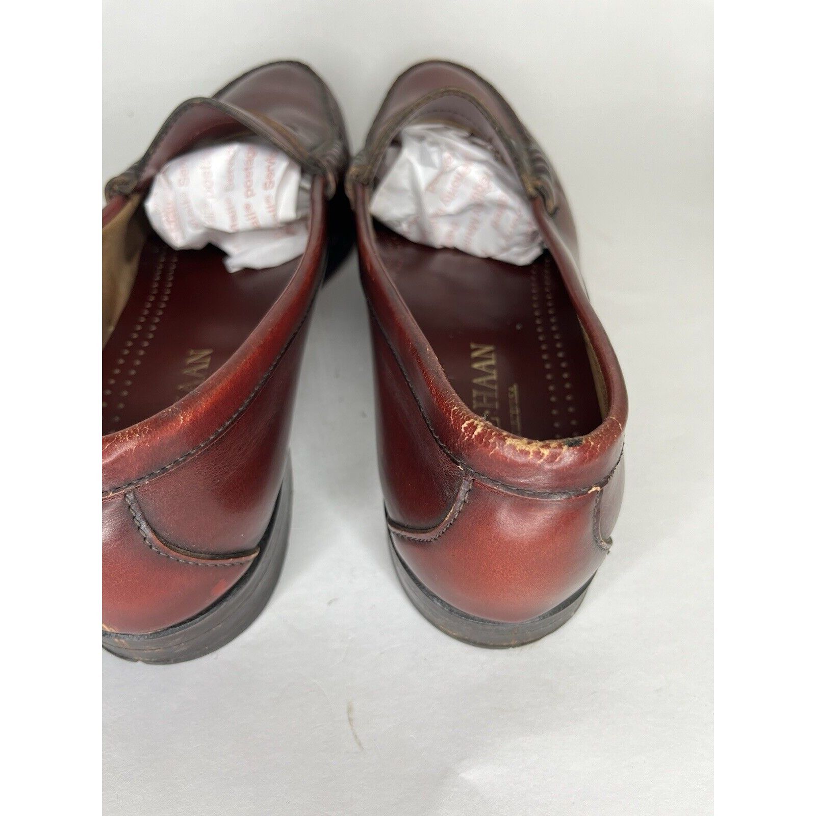 Cole Haan Cole Haan Burgundy Brown Slip On Penny Loafers Dress Shoes M Size US 11 / EU 44 - 7 Thumbnail