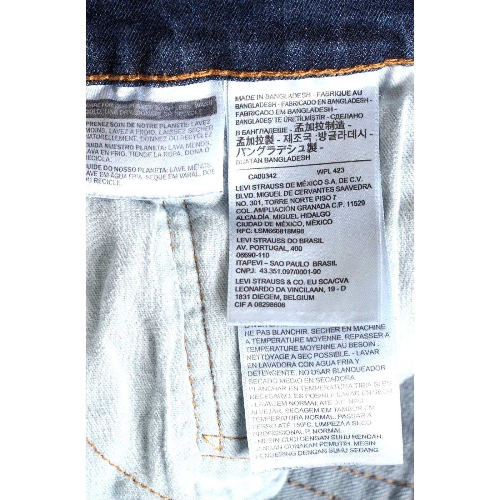 Levi's LEVI’S 502 Tapered Stretch Jeans Men 34 Regular Blue M Code 5-Pocket Design Rise Mid Inseam 27 Size US 34 / EU 50 - 6 Thumbnail
