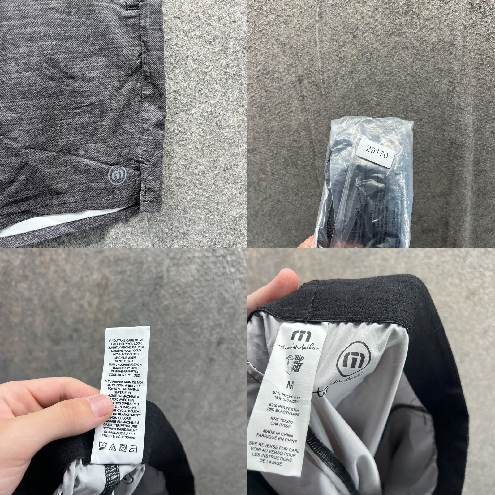 TravisMathew VINTAGE Travis Mathew Board Shorts Mens M Gray Polyester Drawstring Pockets Surfing Bottom Size US 31 - 8 Thumbnail