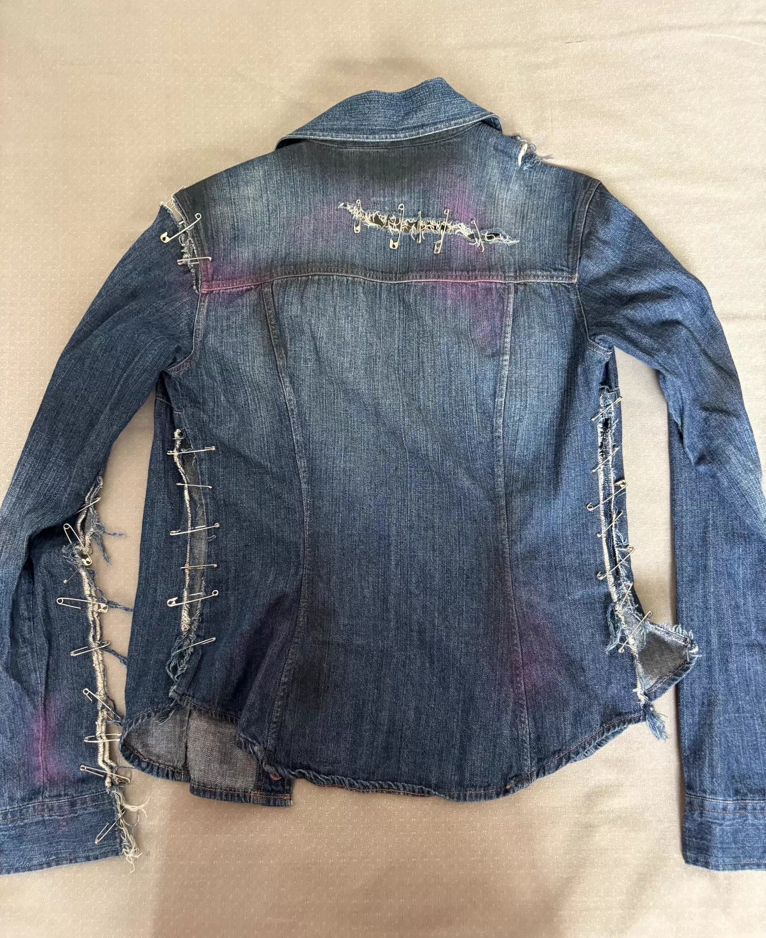 Dolce & Gabbana DOLCE & GABBANA Vintage Punk Pin Denim Shirt Jacket Size US S / EU 44-46 / 1 - 3 Thumbnail