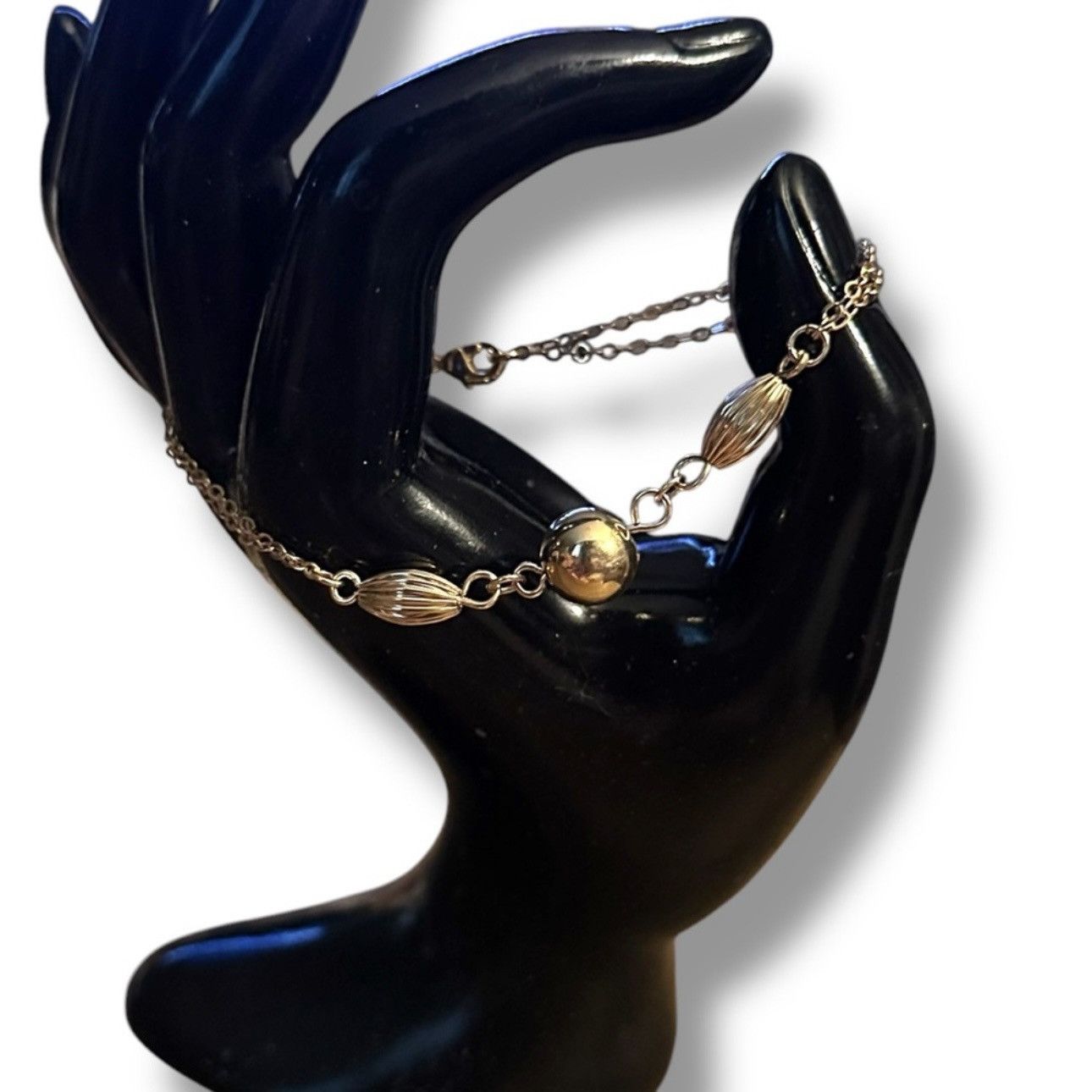 Other Gold tone station bead chain bracelet Size ONE SIZE - 4 Thumbnail