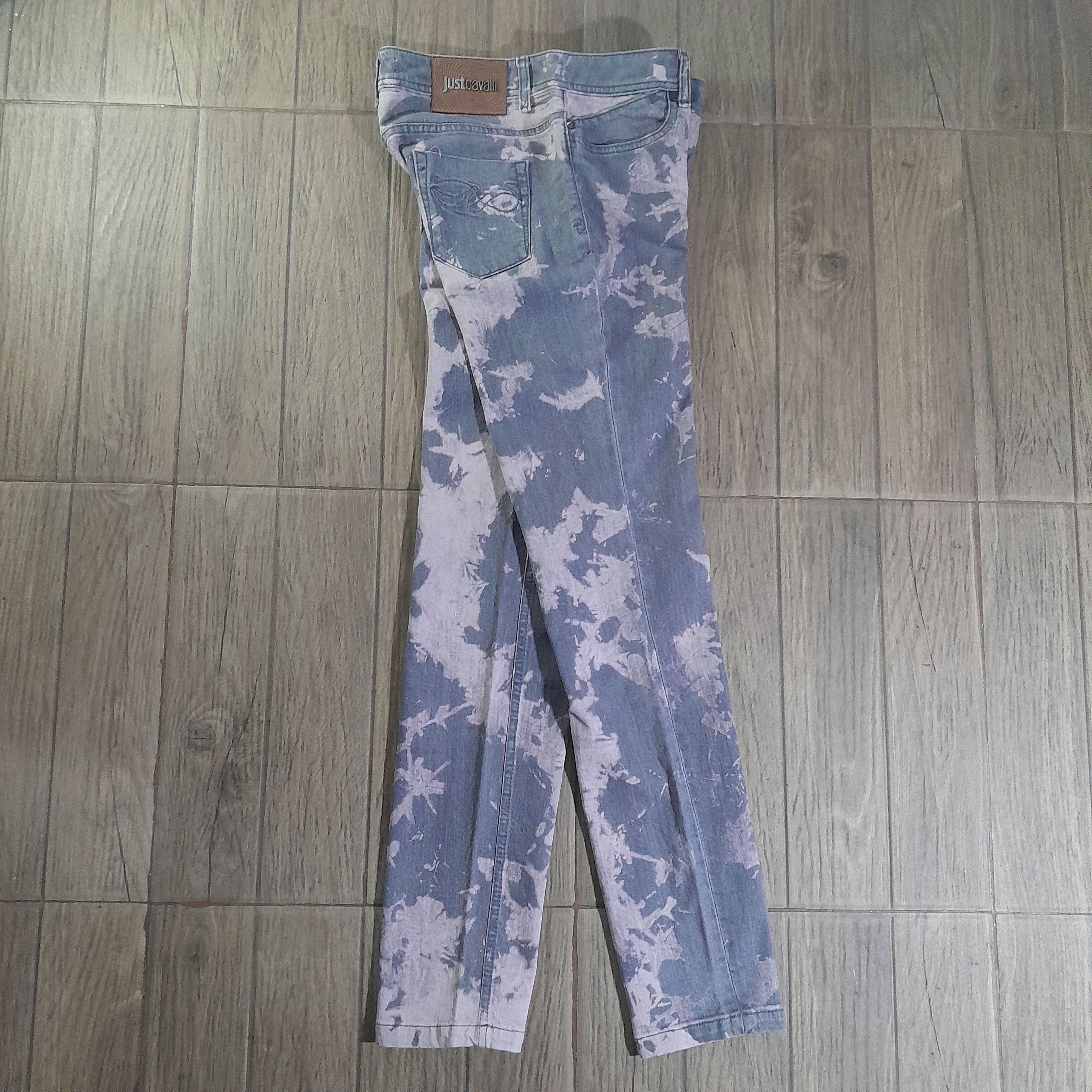 Just Cavalli 2000s Just Cavalli Printed Sky Pants Size 30" Size 30" / US 8 / IT 44 - 2 Thumbnail