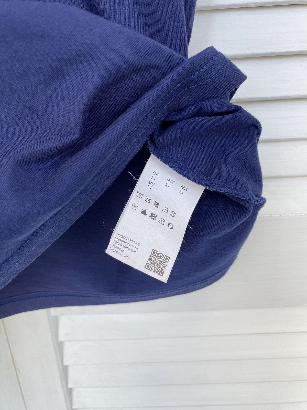 Hugo Boss Hugo Boss Big Logo Tee Shirt Blue Size US M / EU 48-50 / 2 - 8 Thumbnail