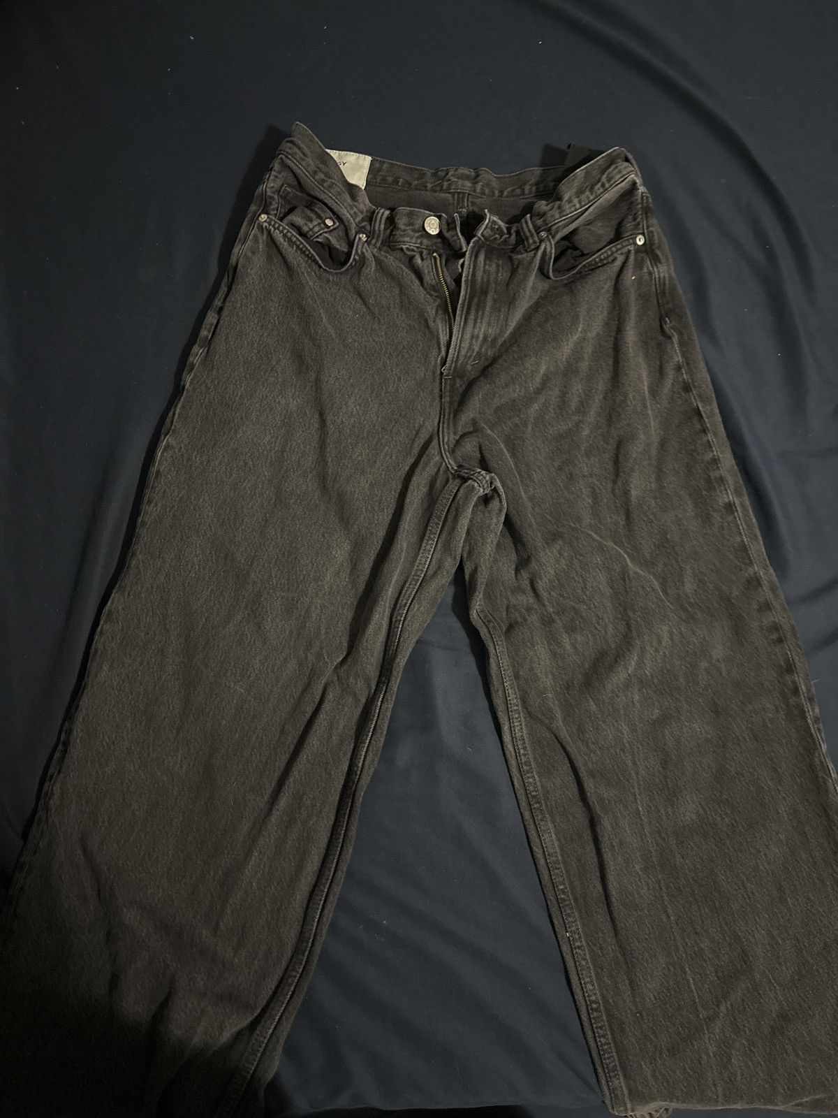 H&M Baggy black jeans Size US 32 / EU 48 - 1 Thumbnail