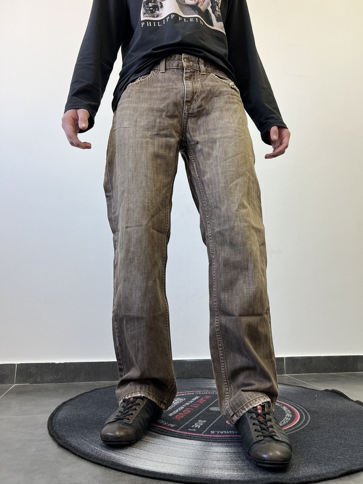 Timberland × Vintage Vintage Timberland Flared Faded Pants Travis Y2K Size US 33 - 2 Thumbnail