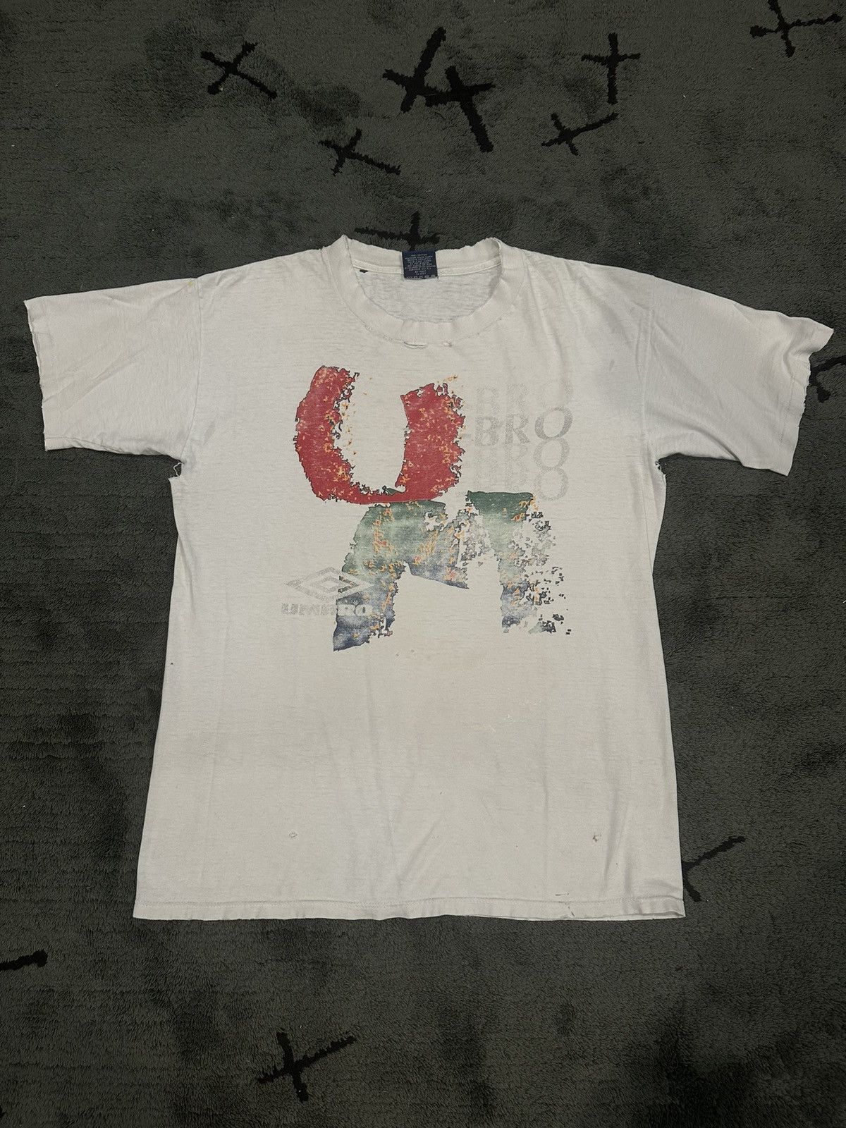 Vintage 90’s Distressed Umbro Logo T-Shirt