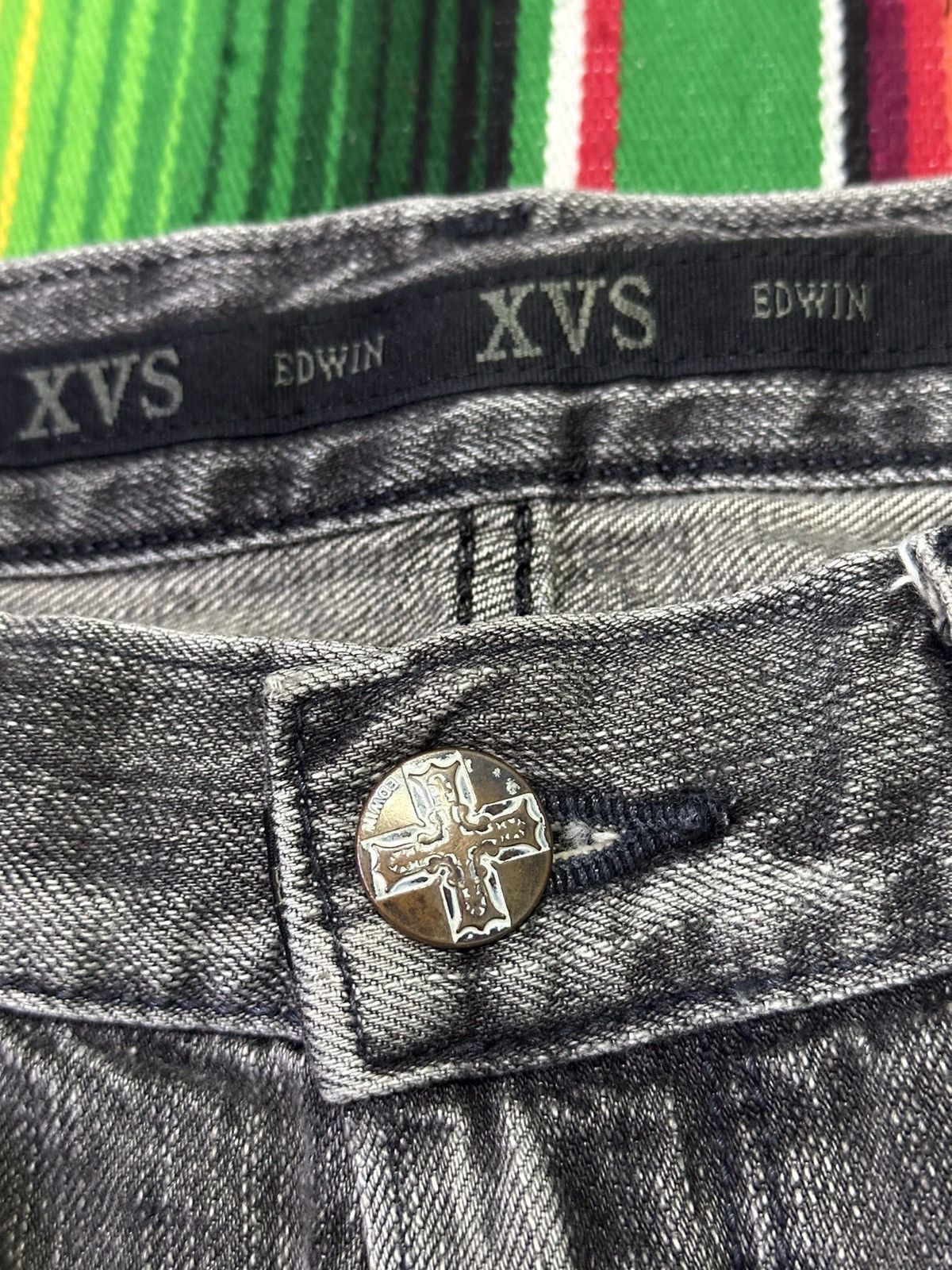 Kapital 💥Edwin vxs💥distress design zipper back pocket 💥 Size US 36 / EU 52 - 6 Thumbnail