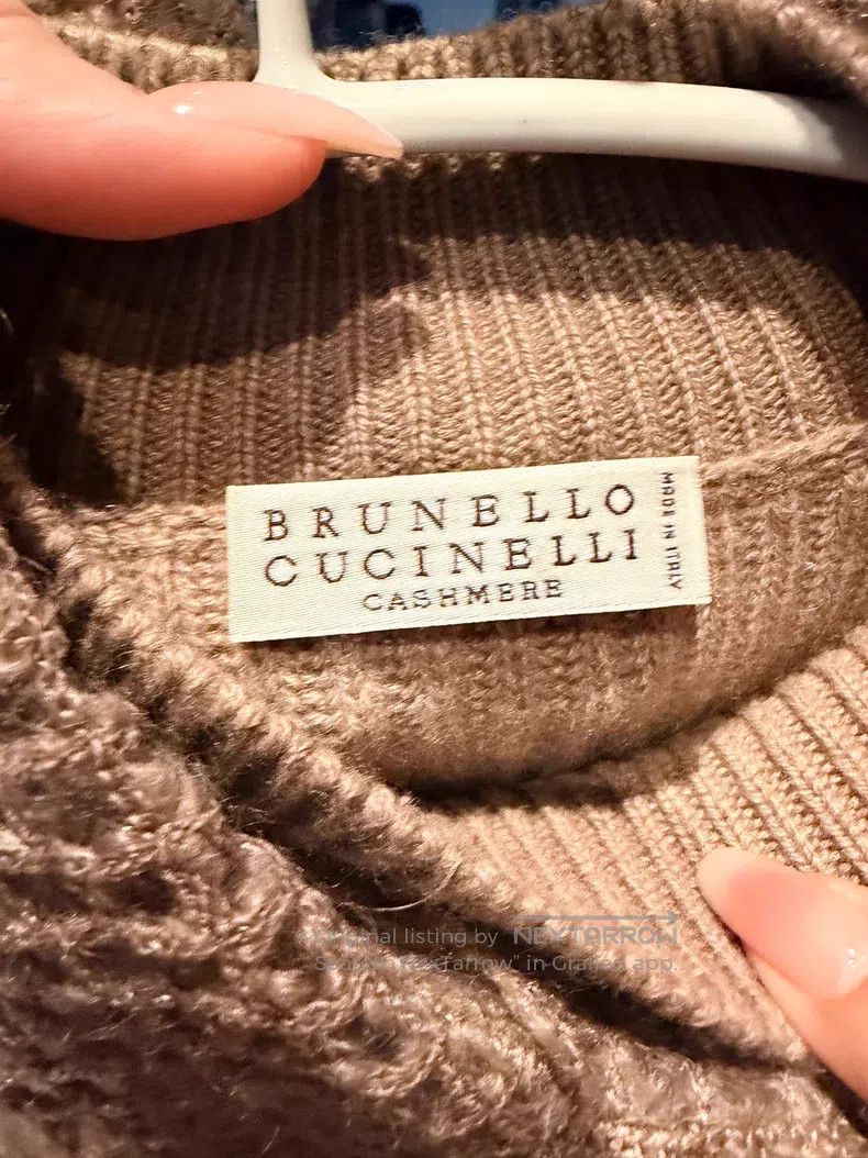 Brunello Cucinelli Brunello Cucinelli Autumn and winter women's simple semi-h Size M / US 6-8 / IT 42-44 - 3 Thumbnail