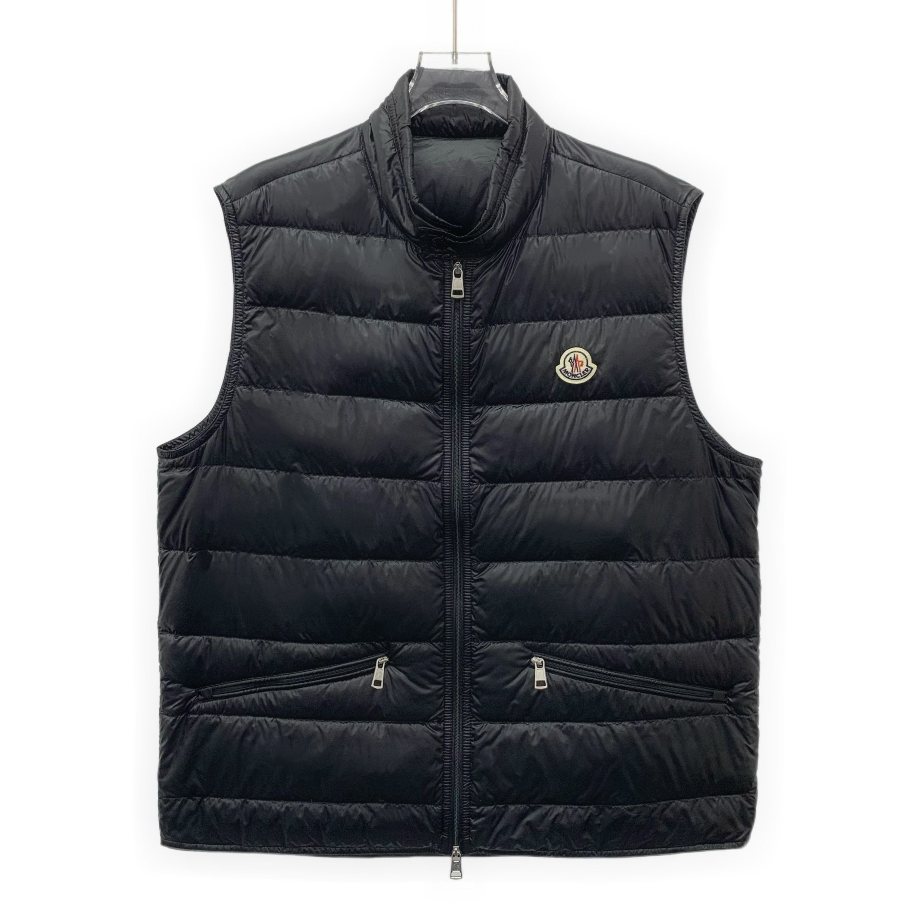 Moncler Moncler Gui Logo Down Vest Black (4) Size US XL / EU 56 / 4 - 1 Thumbnail