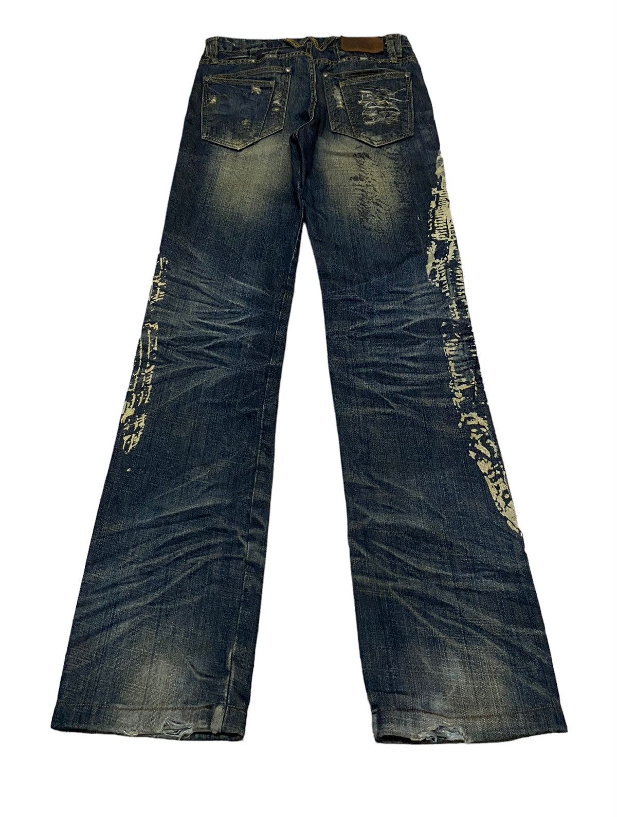 If Six Was Nine Rare Design Vintage Japanese Brand Cotton Farm Jeans 1990s Size US 32 / EU 48 - 2 Thumbnail