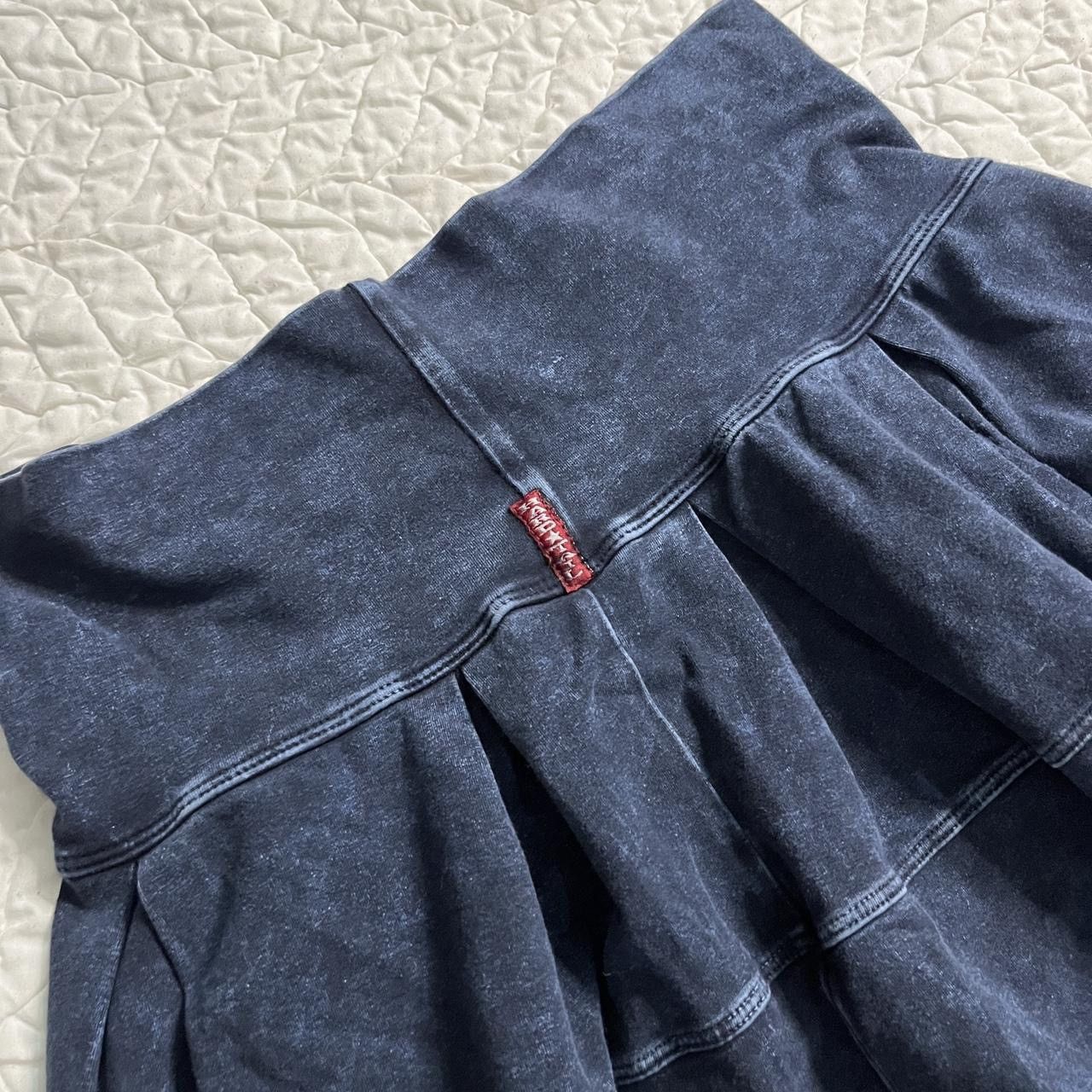 Hard Tail Hard Tail forever Knee Length navy blue Mineral wash Skirt Size 26" / US 2 / IT 38 - 2 Thumbnail