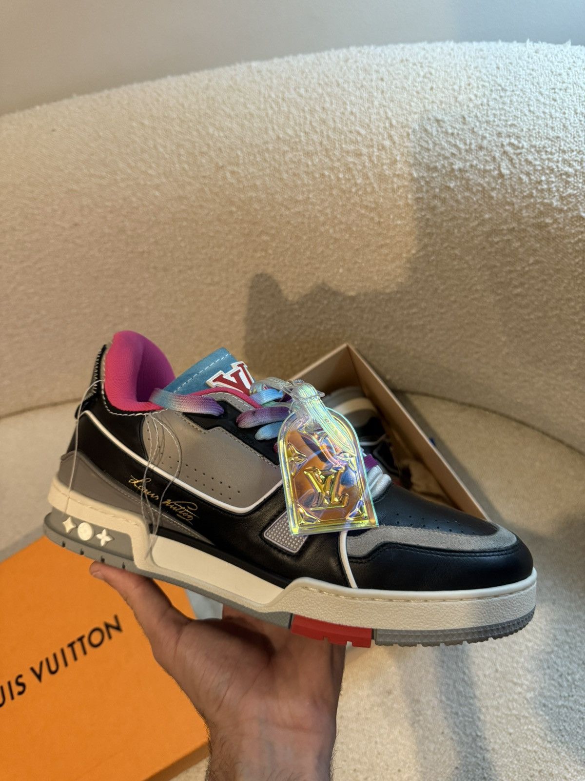 Louis Vuitton Louis Vuitton trainer upcycle Size US 9.5 / EU 42-43 - 2 Thumbnail