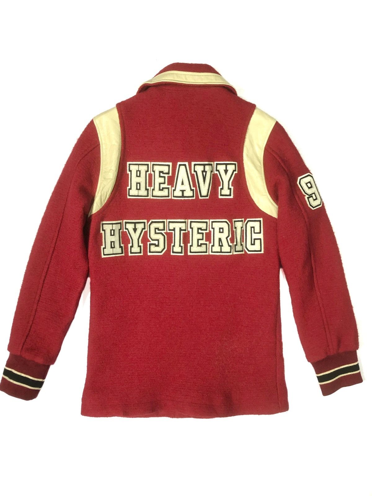 Hysteric Glamour VINTAGE HEAVY HYSTERIC TEDDY VARSITY WOOL JCKET Size US M / EU 48-50 / 2 - 1 Thumbnail