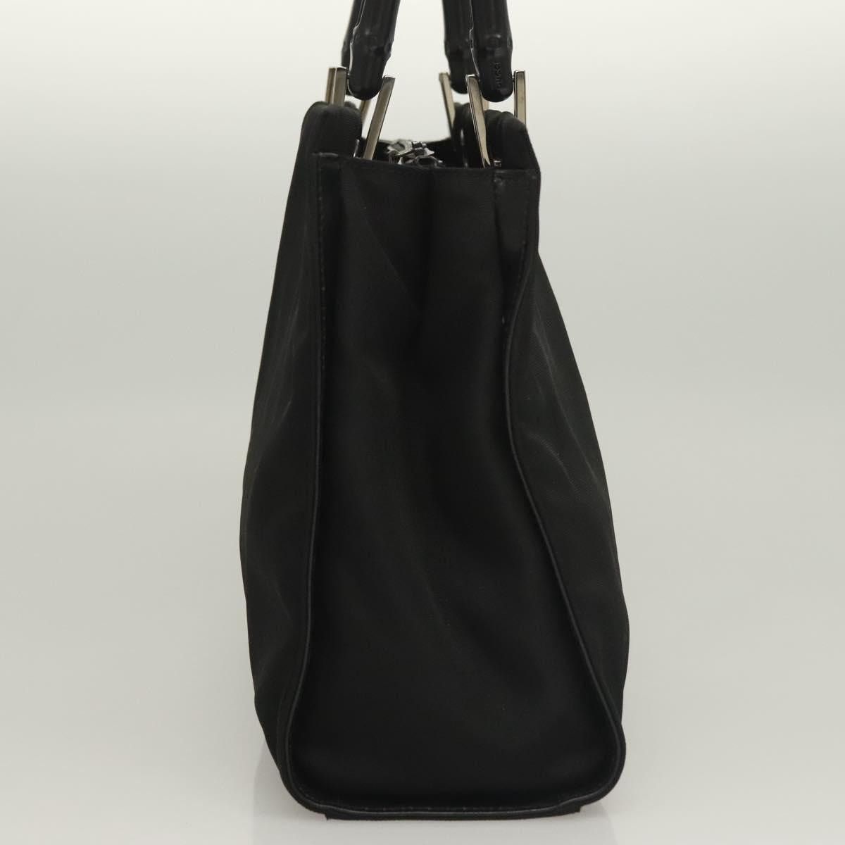 Gucci GUCCI Bamboo Hand Bag Nylon Black Silver 002 002 Size ONE SIZE - 5 Thumbnail
