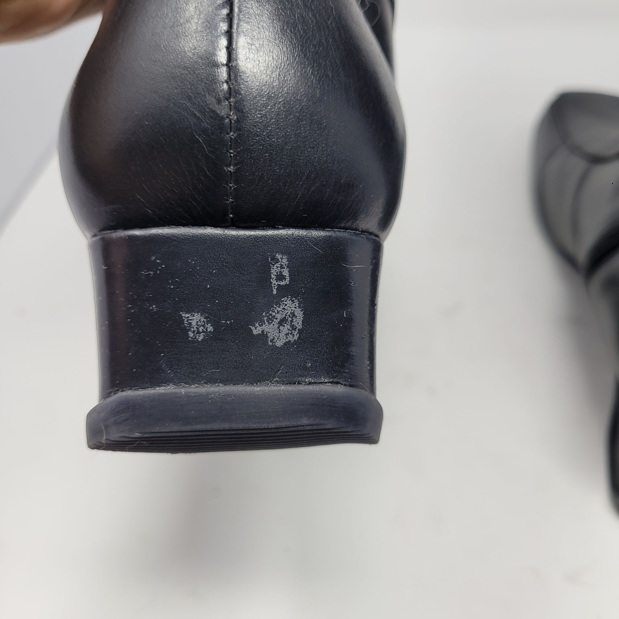 Designer Kenneth Cole Reaction Sz 9.5 Black Leather Jonely Lonely Boo Size US 9.5 / IT 39.5 - 12 Thumbnail