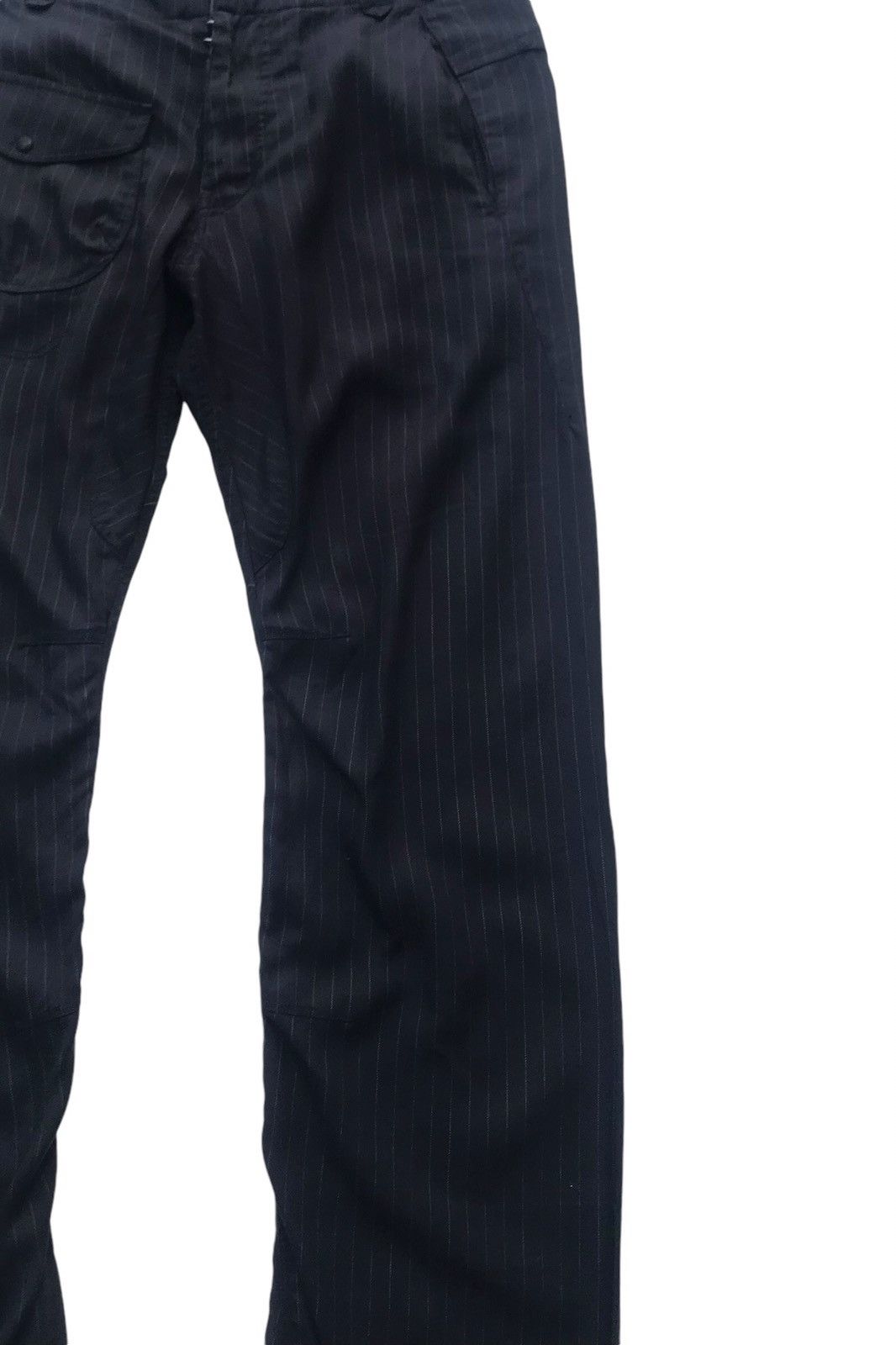 Japanese Brand Maktig Pinstripe Streetwear Fashion Light Pants Size US 31 - 7 Thumbnail