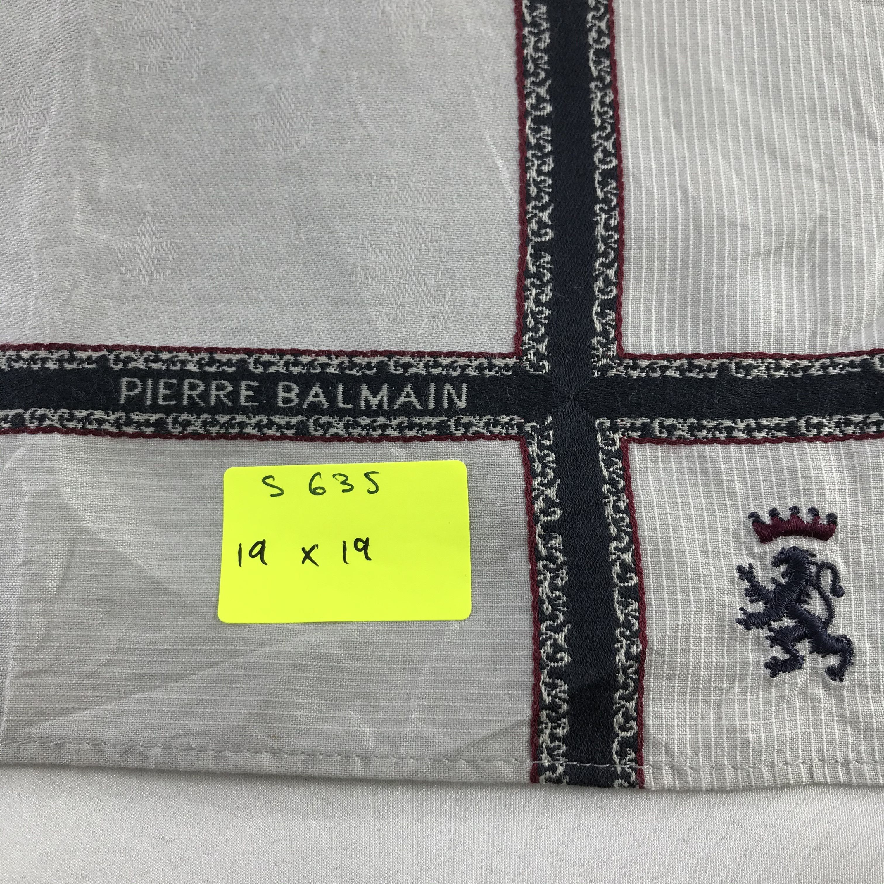 Pierre Balmain × Vintage Pierre Balmain Bandana / Handkerchief / Neckerchief - S635 Size ONE SIZE - 5 Thumbnail