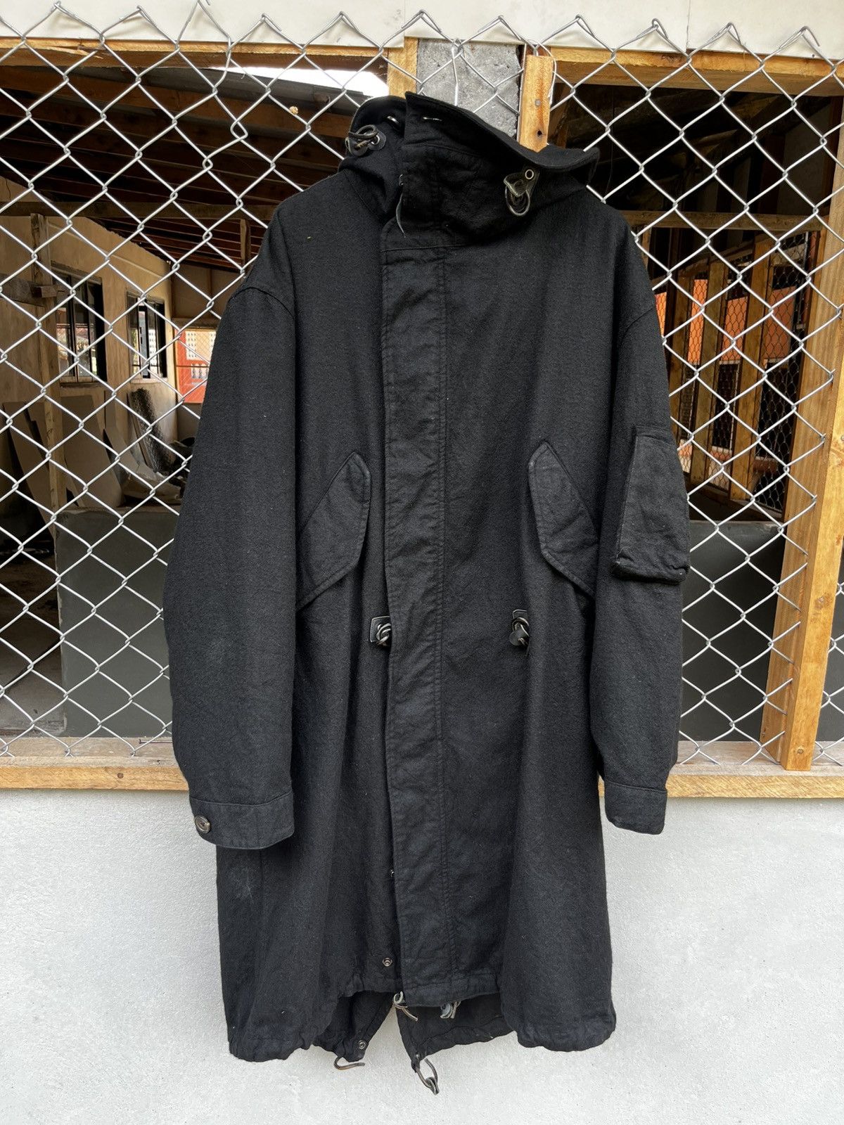 Yohji Yamamoto VERY RARE🔥 YOHJI YAMAMOTO 03AW DOUBLE-SIDED WOOL COAT Size US L / EU 52-54 / 3 - 1 Thumbnail