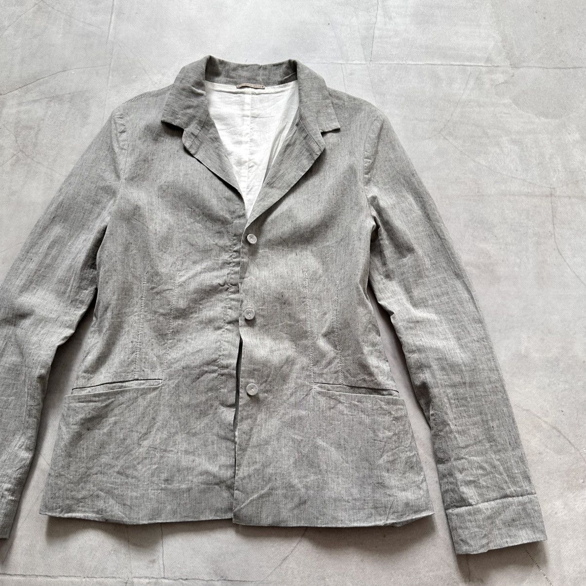 Annette Gortz Annette Gortz Artisanal Linen Jacket Rick Owens Vibe Size M / US 6-8 / IT 42-44 - 2 Thumbnail