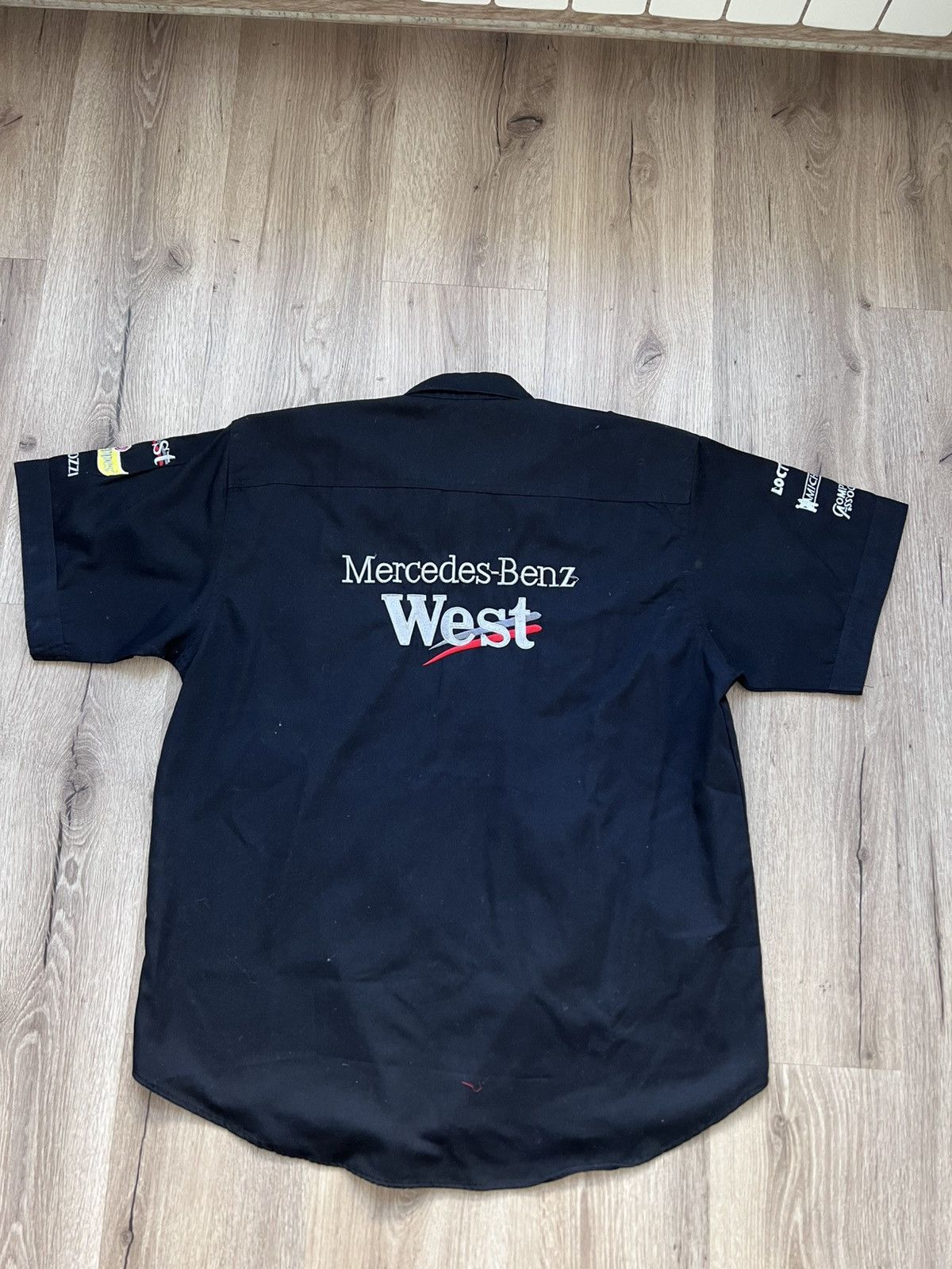 Formula 1 × NASCAR Vintage Shortsleeved Mercedes West Michelin racing shirt Size US XL / EU 56 / 4 - 2 Thumbnail