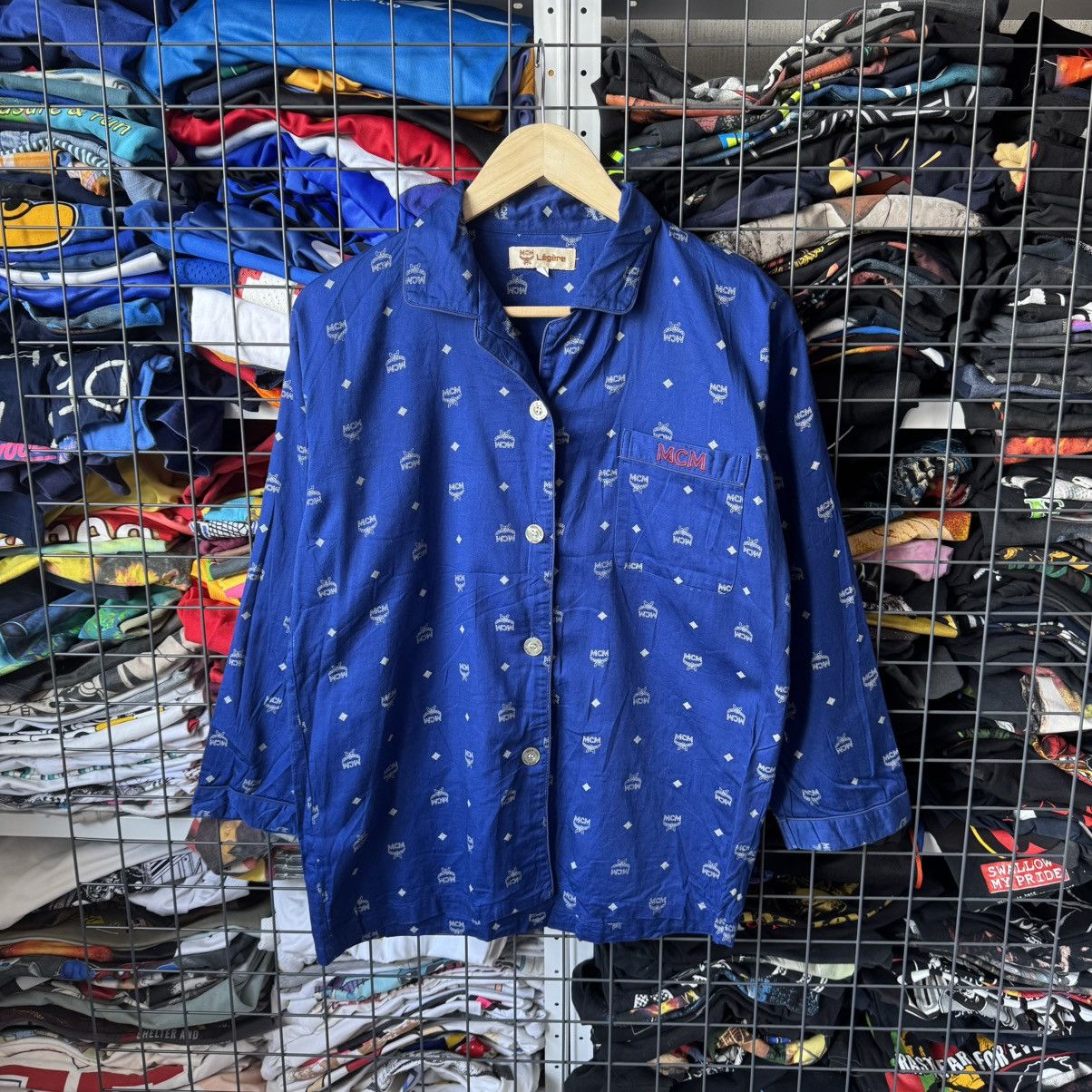 MCM Vintage MCM Legere Monogram Button Up Shirt Size US M / EU 48-50 / 2 - 1 Thumbnail