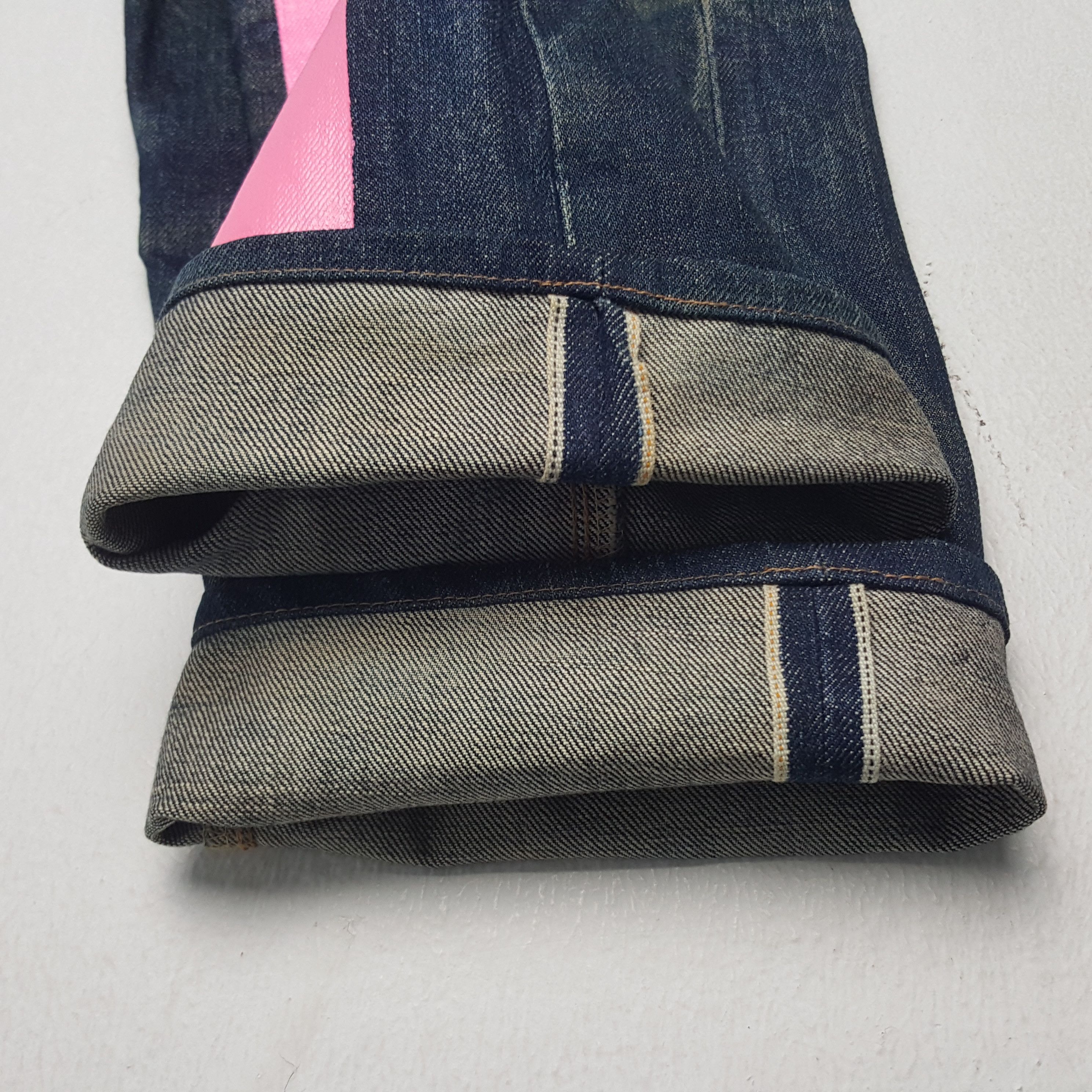 Japanese Brand × Vintage Vintage Evisu Selvedge Japanese Daicock Custom Denim Jeans Size US 27 - 12 Thumbnail
