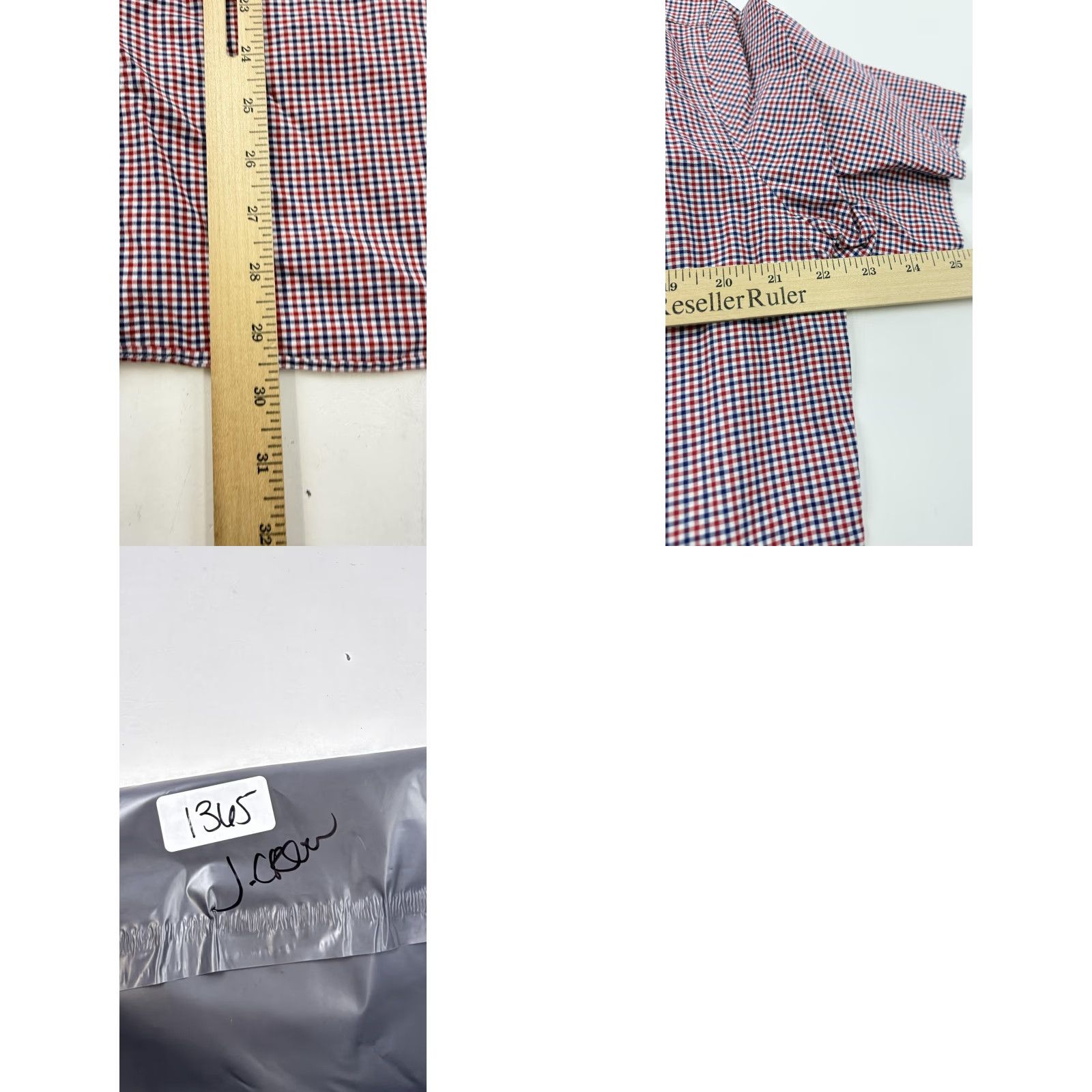 J.Crew J.Crew Shirt Mens Large Red Blue Check 100% Cotton Short Sleeve Ludlow Size US L / EU 52-54 / 3 - 8 Thumbnail