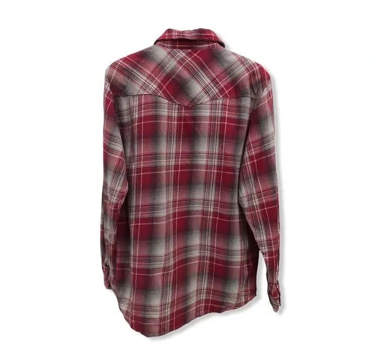 Vintage Vintage Western Plaid Tartan Flannel Shirt 👕 Size US S / EU 44-46 / 1 - 3 Thumbnail