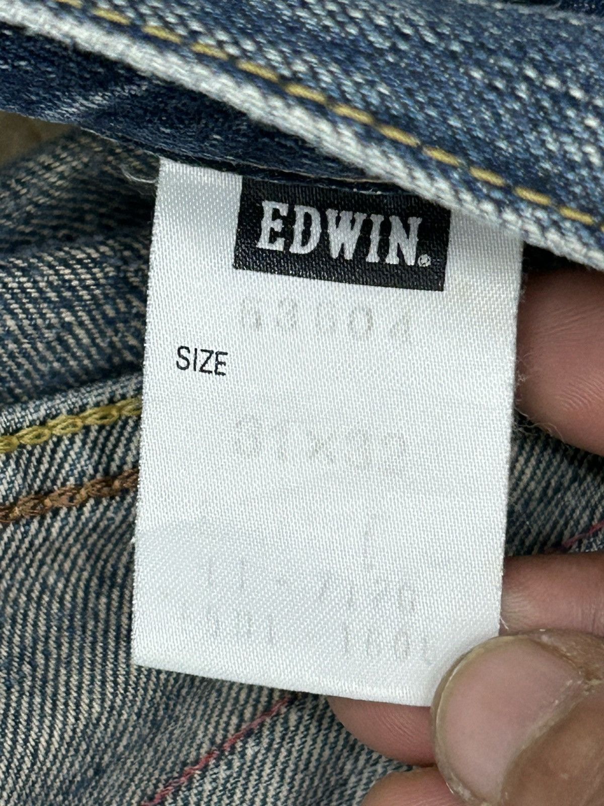 Edwin Vintage Edwin 504 Baggy Unique Stitching Blue Washed Size US 33 - 15 Thumbnail