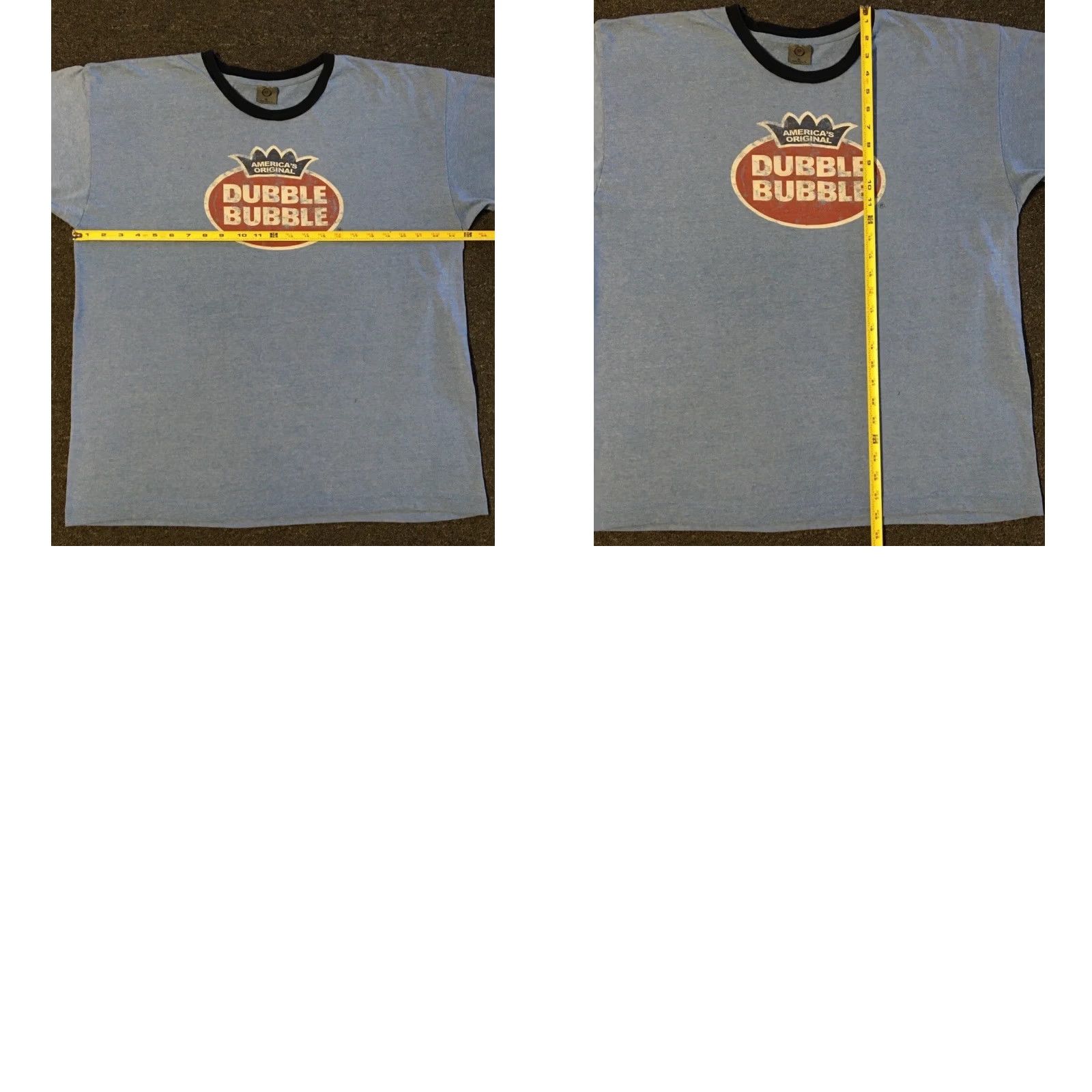Junk Food VINTAGE Dubble Bubble Shirt XL USA Candy Surf Grunge 90s Funny Junk Food Ghost Mens Graphic Tee Blue 80s 90s Candy Bar USA Food Surf Skate Retro Size US XL / EU 56 / 4 - 9 Thumbnail