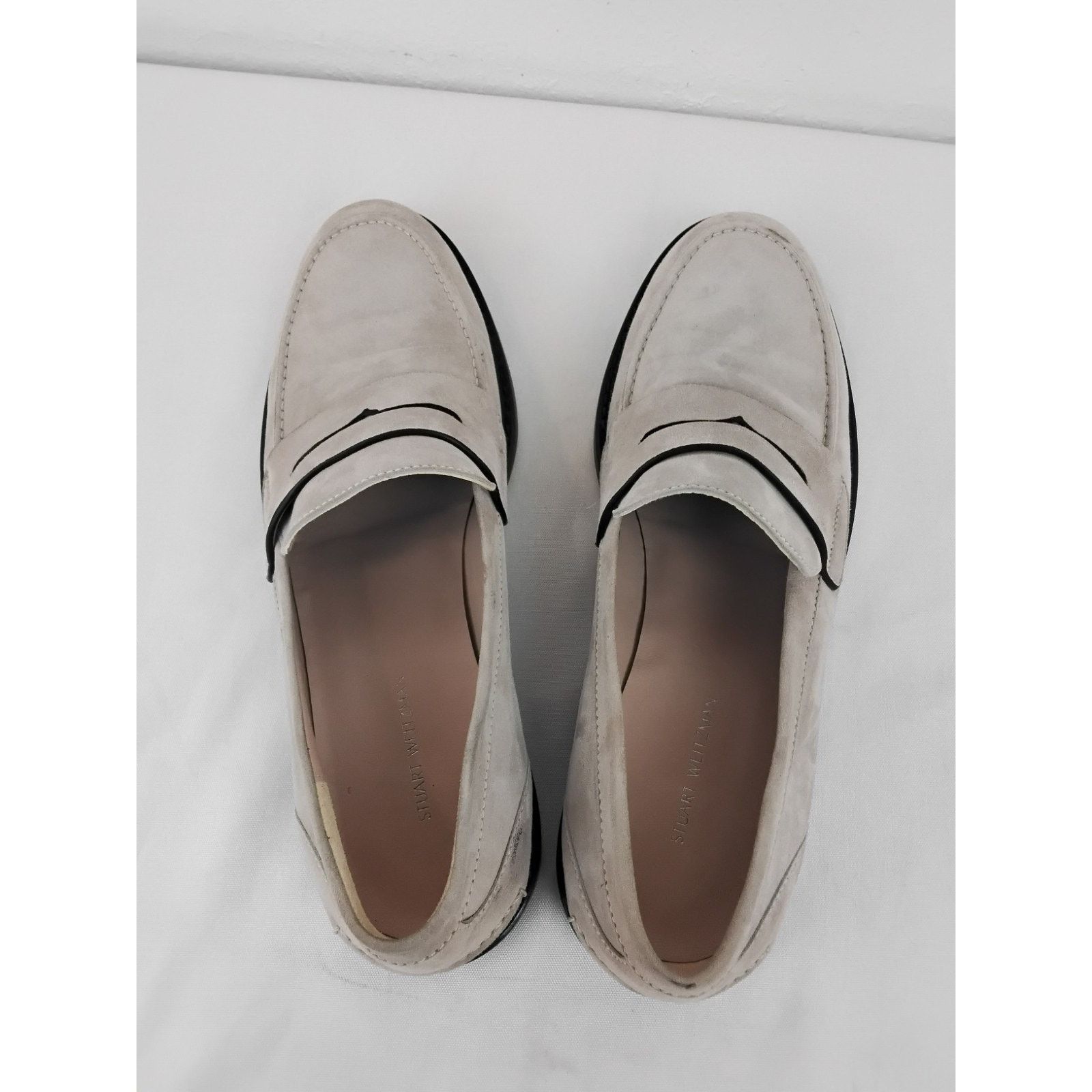 Stuart Weitzman Stuart Weitzman Suede Loafers Women's 10.5M Gray Slip On Size US 10.5 / IT 40.5 - 6 Thumbnail