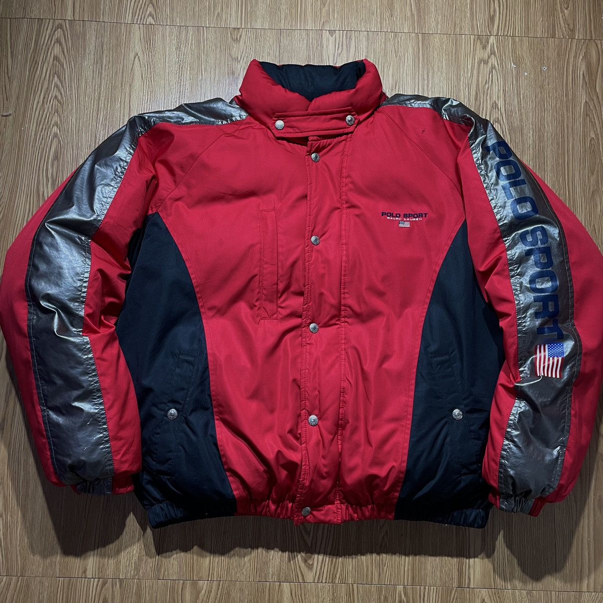 Polo Ralph Lauren × Vintage Puffer Jacket Polo Sport Spell Out Vintage 1990’s Size US L / EU 52-54 / 3 - 5 Thumbnail